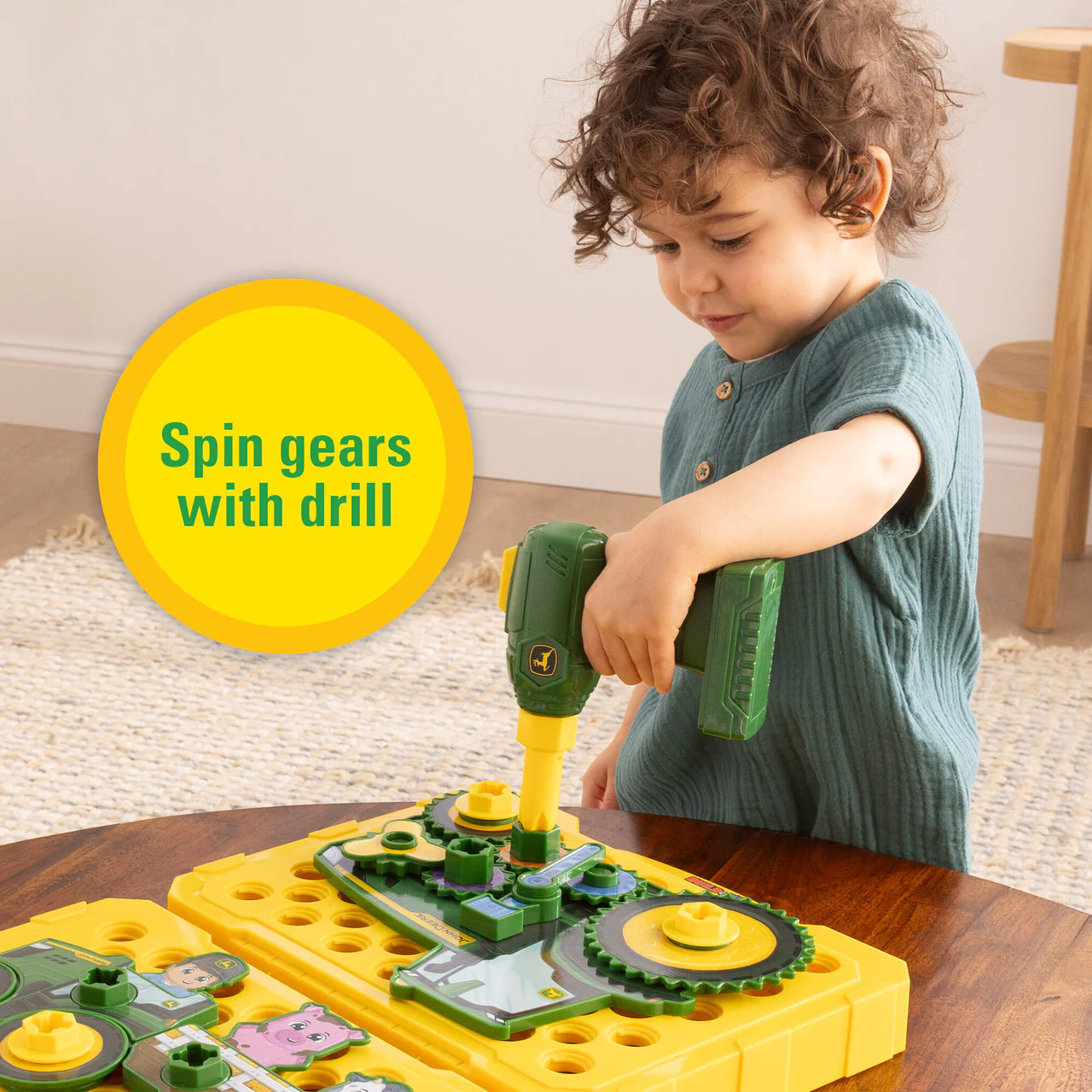 John Deere Build-A-Buddy Activity Board and Drill Aktiviteettilauta ja Pora - Image 8