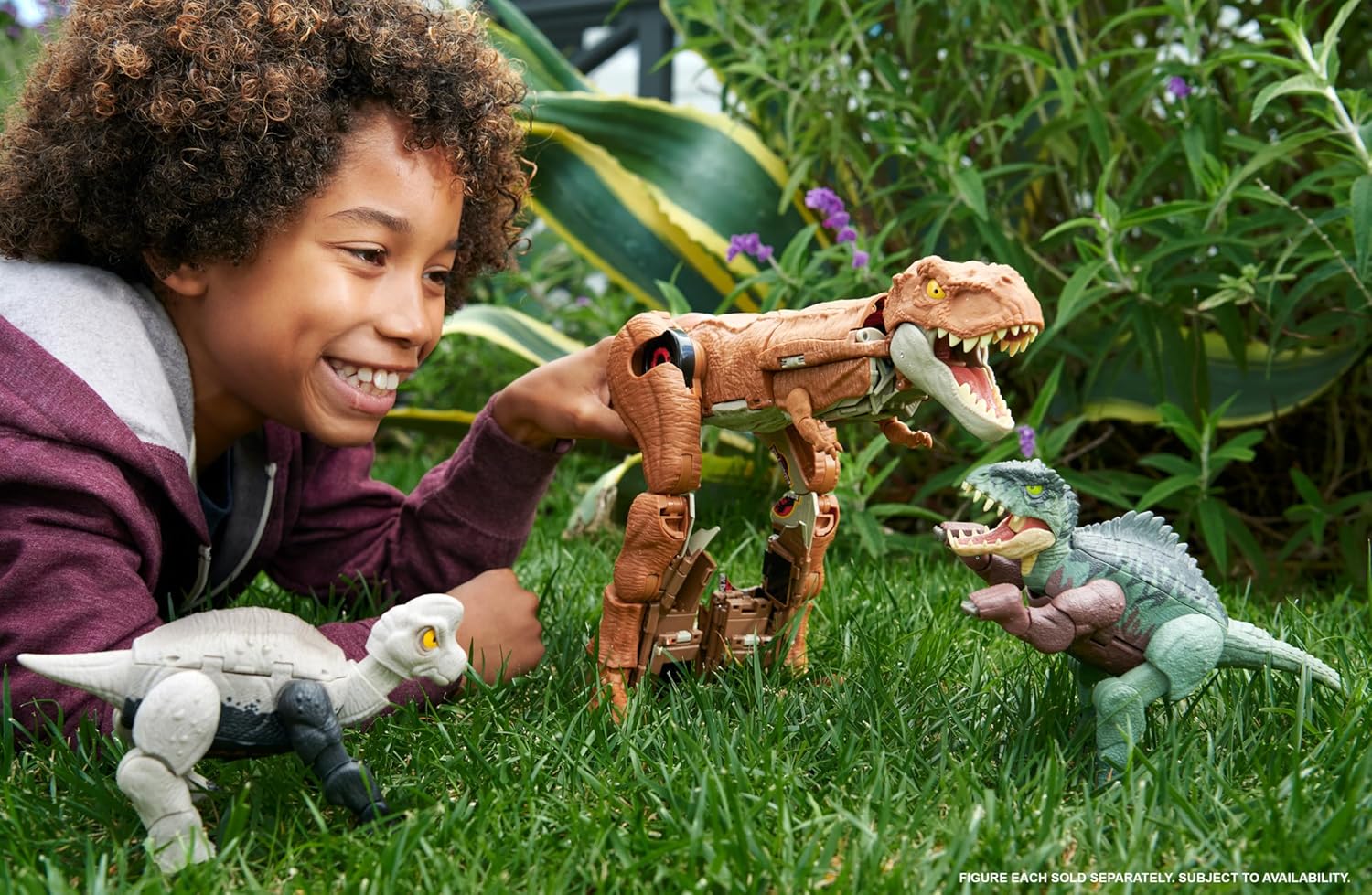 Jurassic World Fierce Changers Muuntautuva Dinosaurus Giganotosaurus ja Nasutoceratops - Image 2