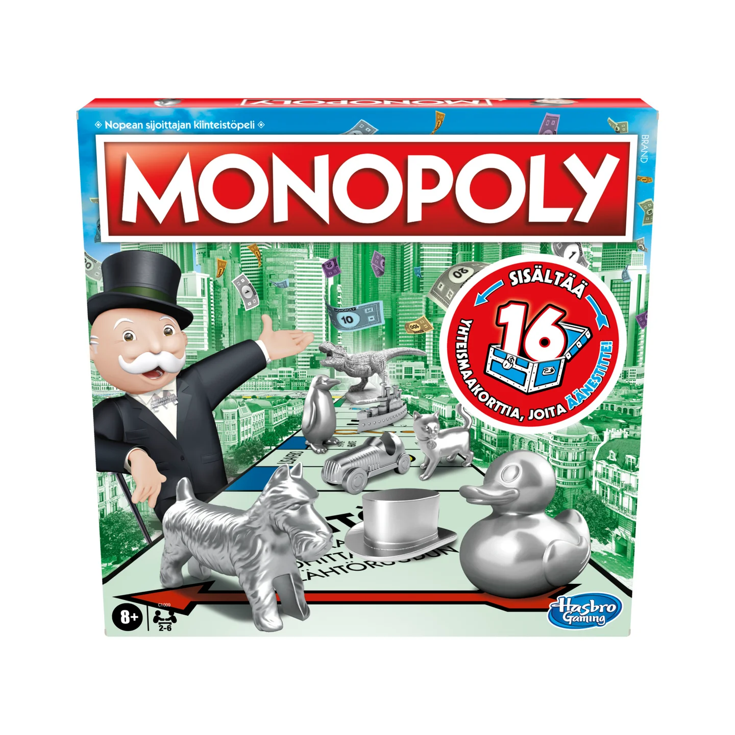 Klassinen Monopoly Refresh (sis. Sormustin) - Image 2
