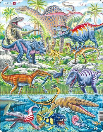 Larsen Kehyspalapeli Dinosaurukset 70 palaa