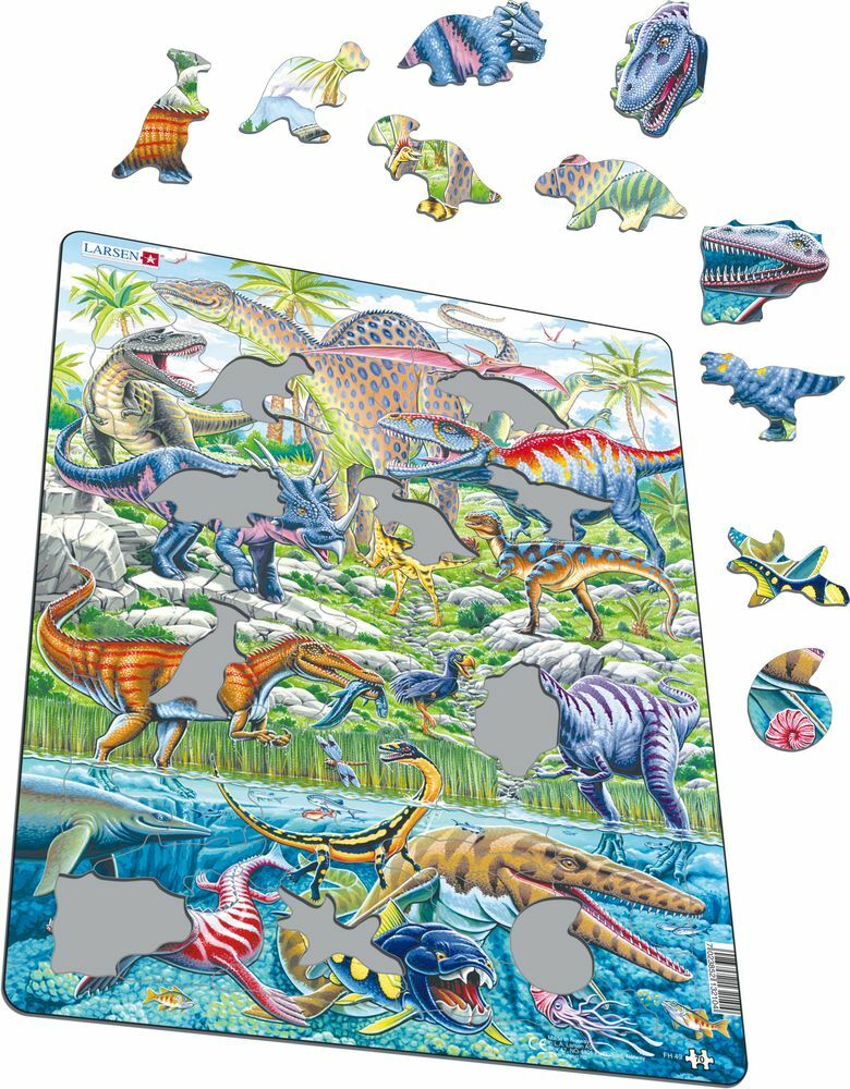 Larsen Kehyspalapeli Dinosaurukset 70 palaa - Image 2