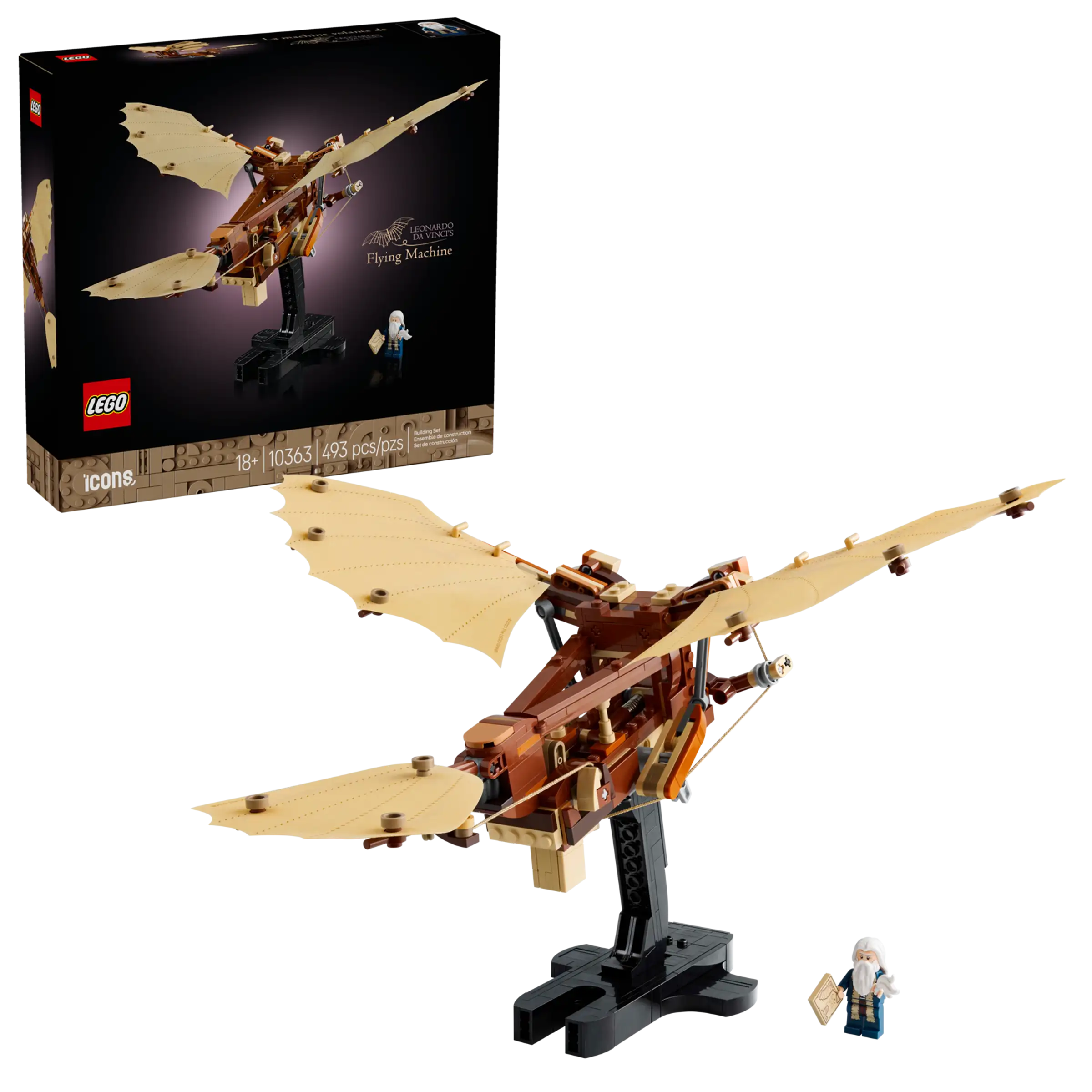 LEGO Icons 10363 Leonardo Da Vincin Lentävä Kone