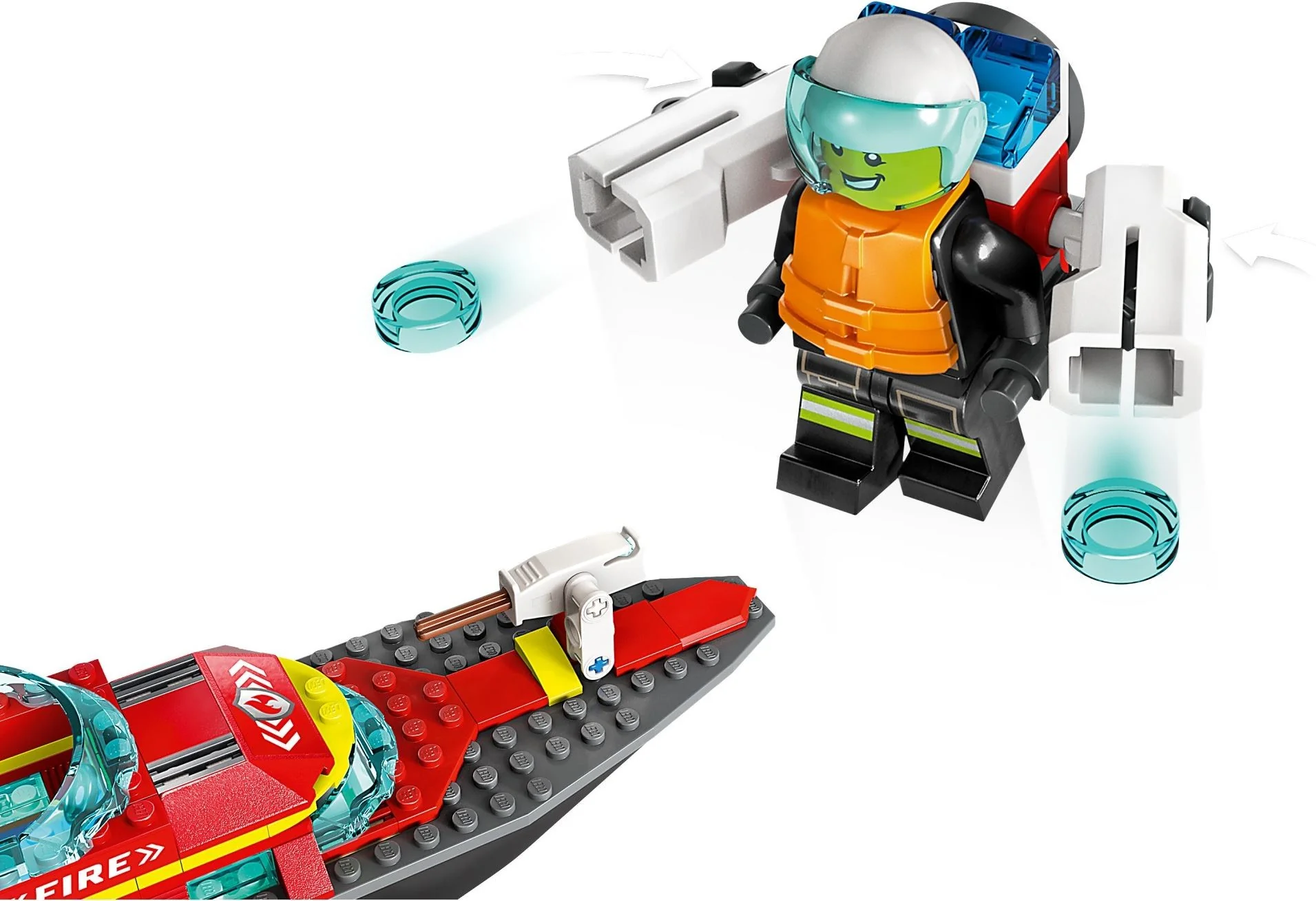 LEGO City 60373 Palokunnan Pelastusvene - Image 4