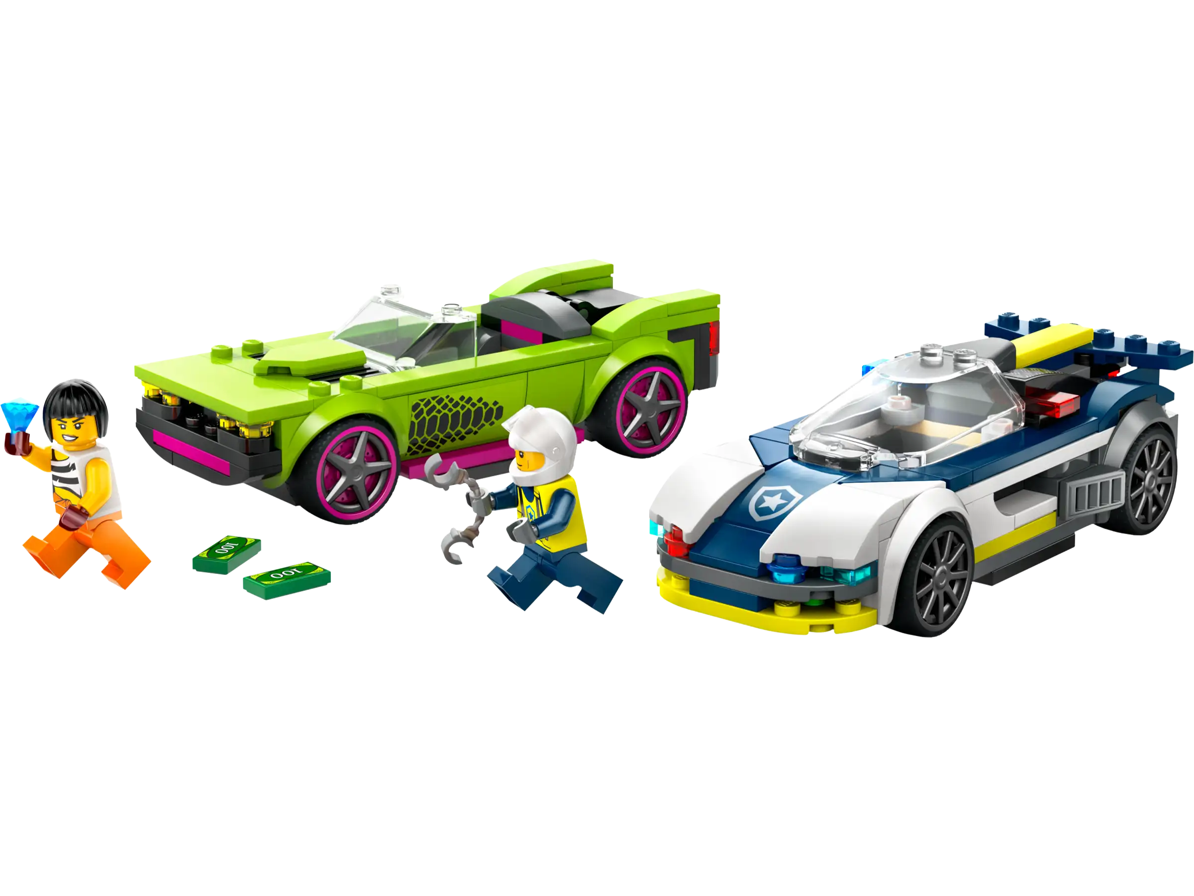 LEGO City 60415 Poliisiauto ja Muskeliauton Takaa-ajo - Image 2