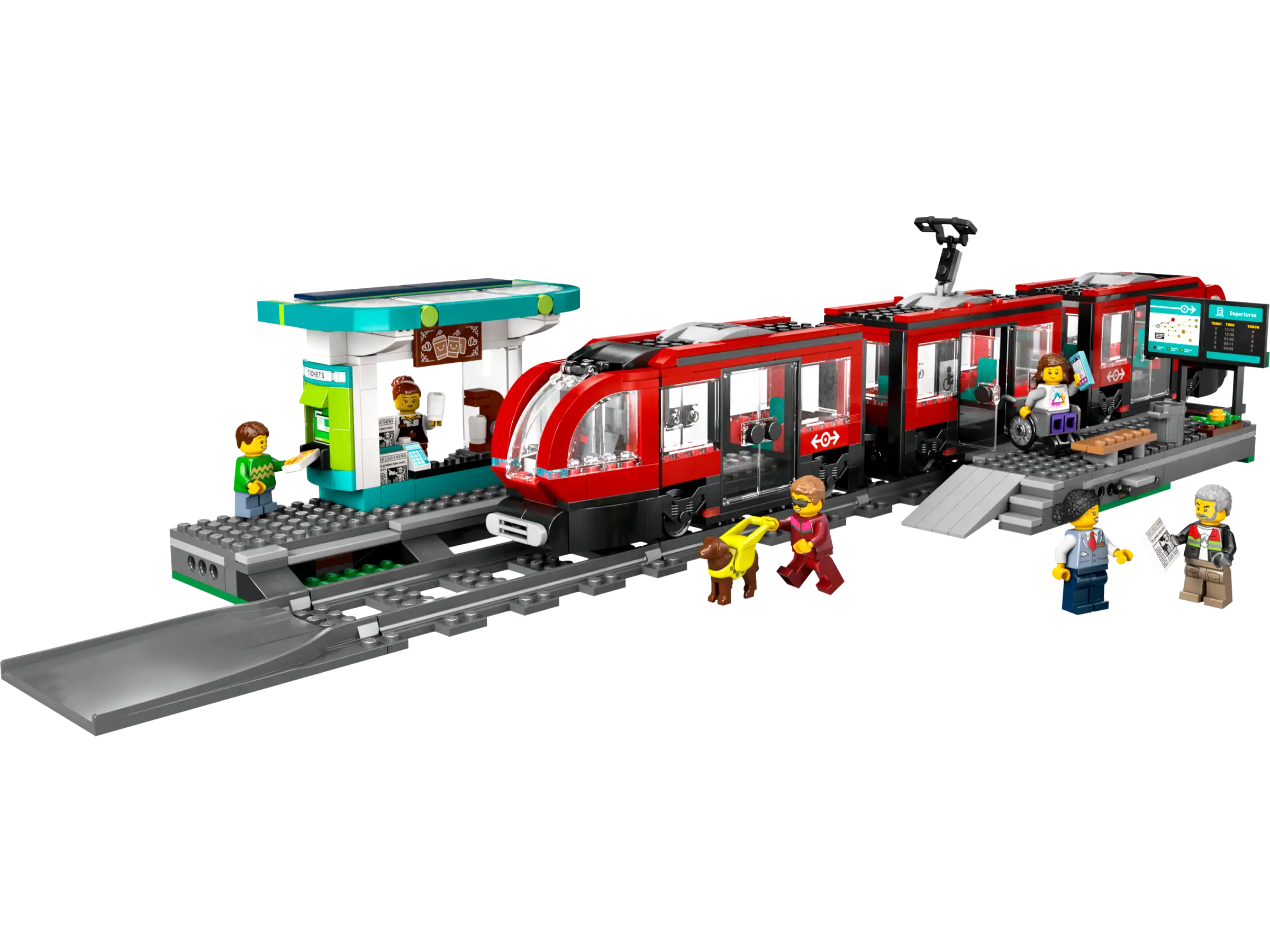 Lego City 60423 Keskikaupungin Pikaratikkapysäkki - Image 3