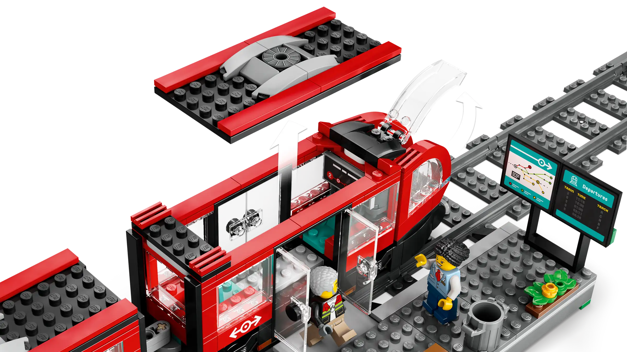 Lego City 60423 Keskikaupungin Pikaratikkapysäkki - Image 6