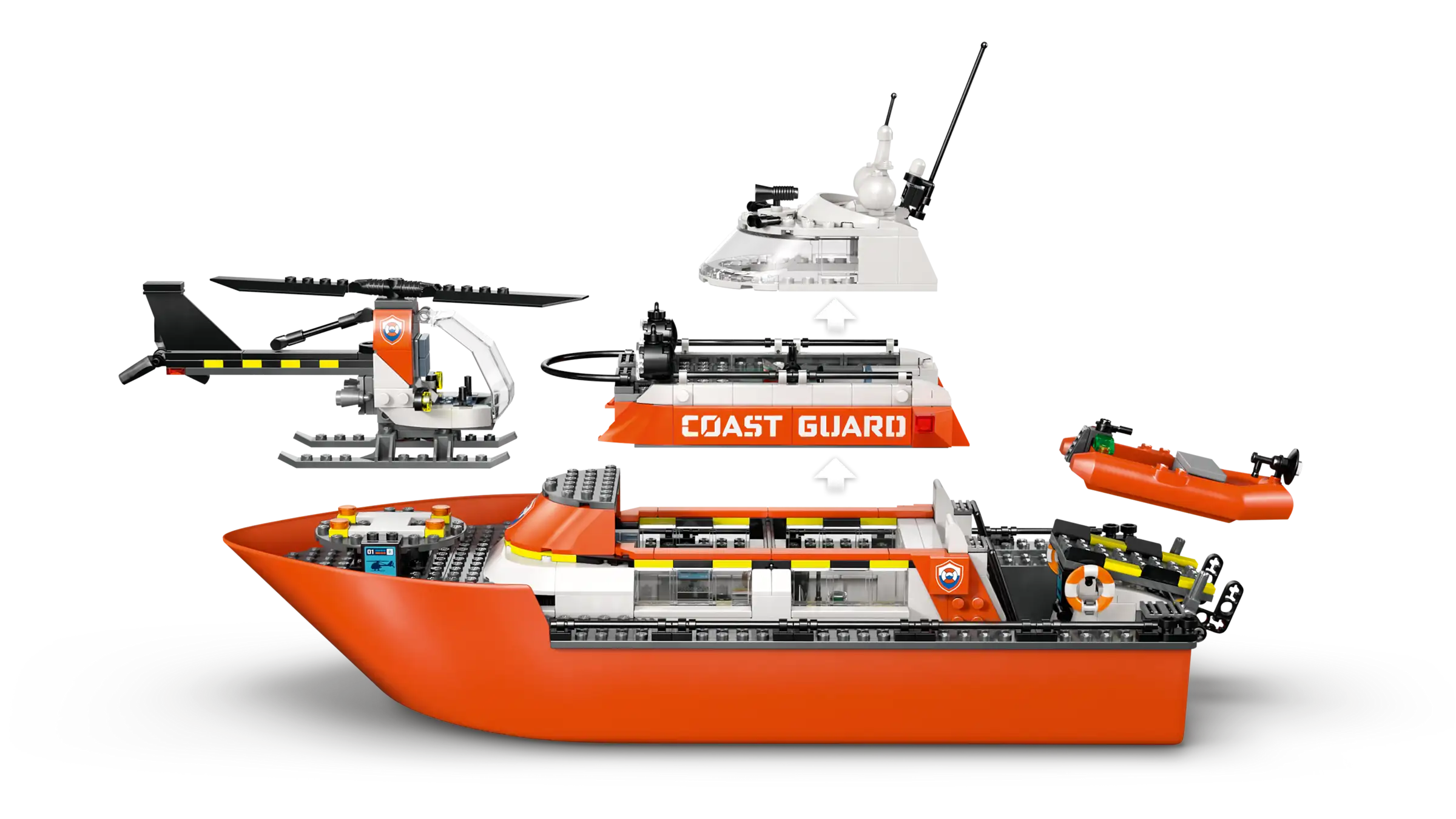 LEGO City 60504 Rannikkovartioston Pelastusalus ja Helikopteri - Image 9