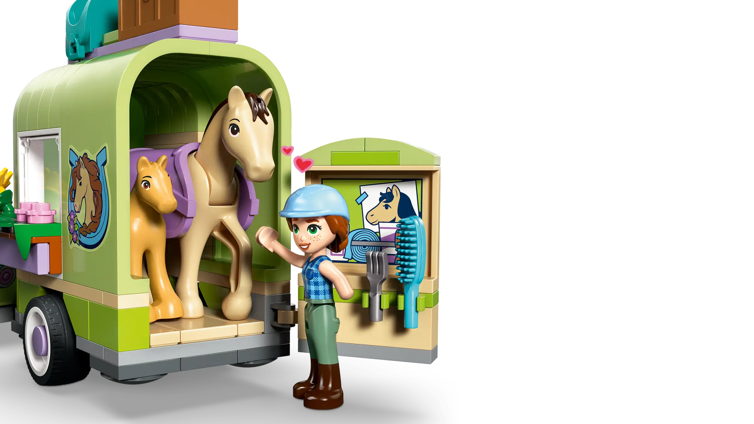 Lego Friends 42695 Hevosen ja Varsan Kuljetusvaunu - Image 4