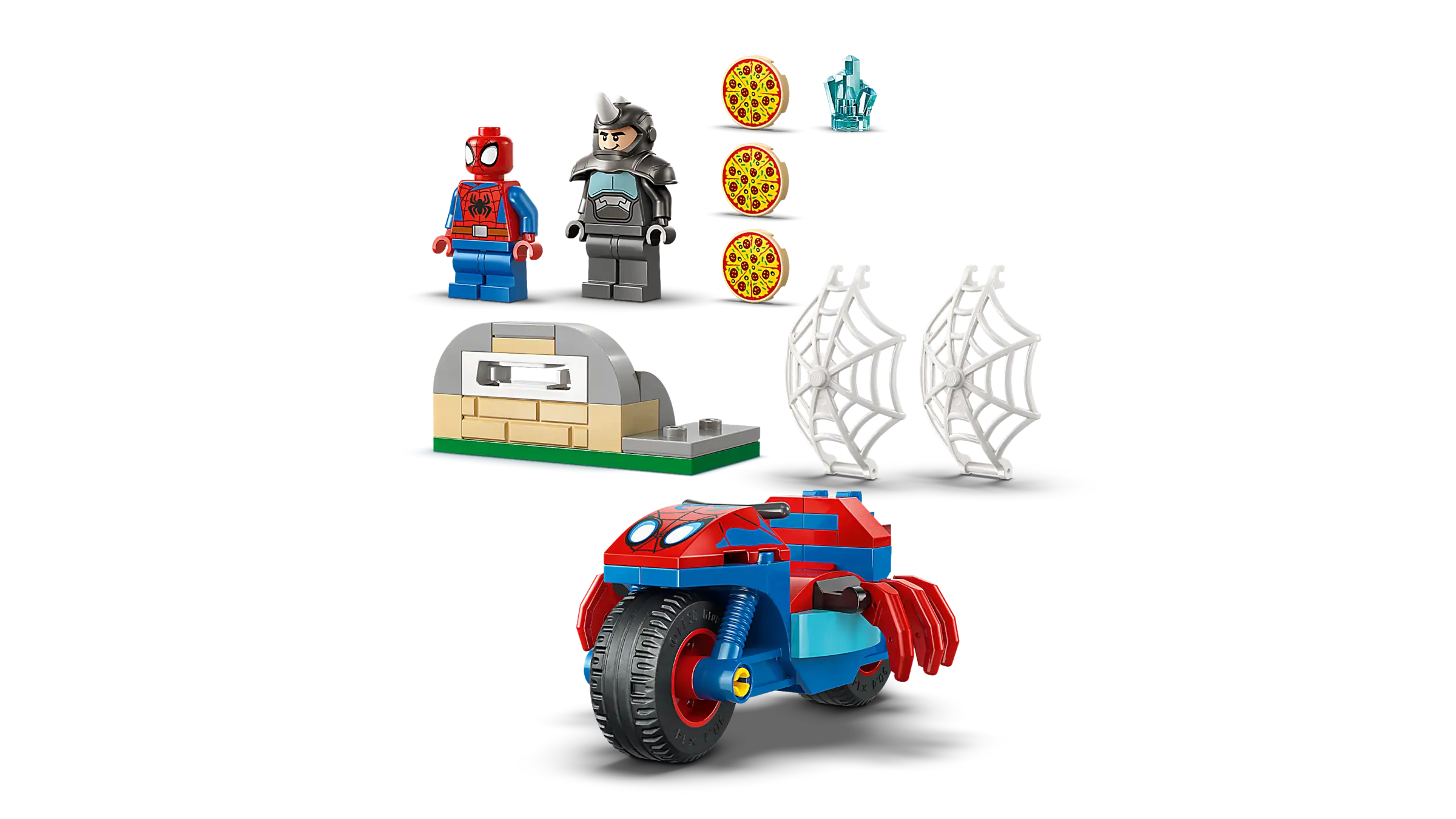 LEGO Marvel 11206 Spidey Jahtaa Rhinoa Moottoripyörällään - Image 6