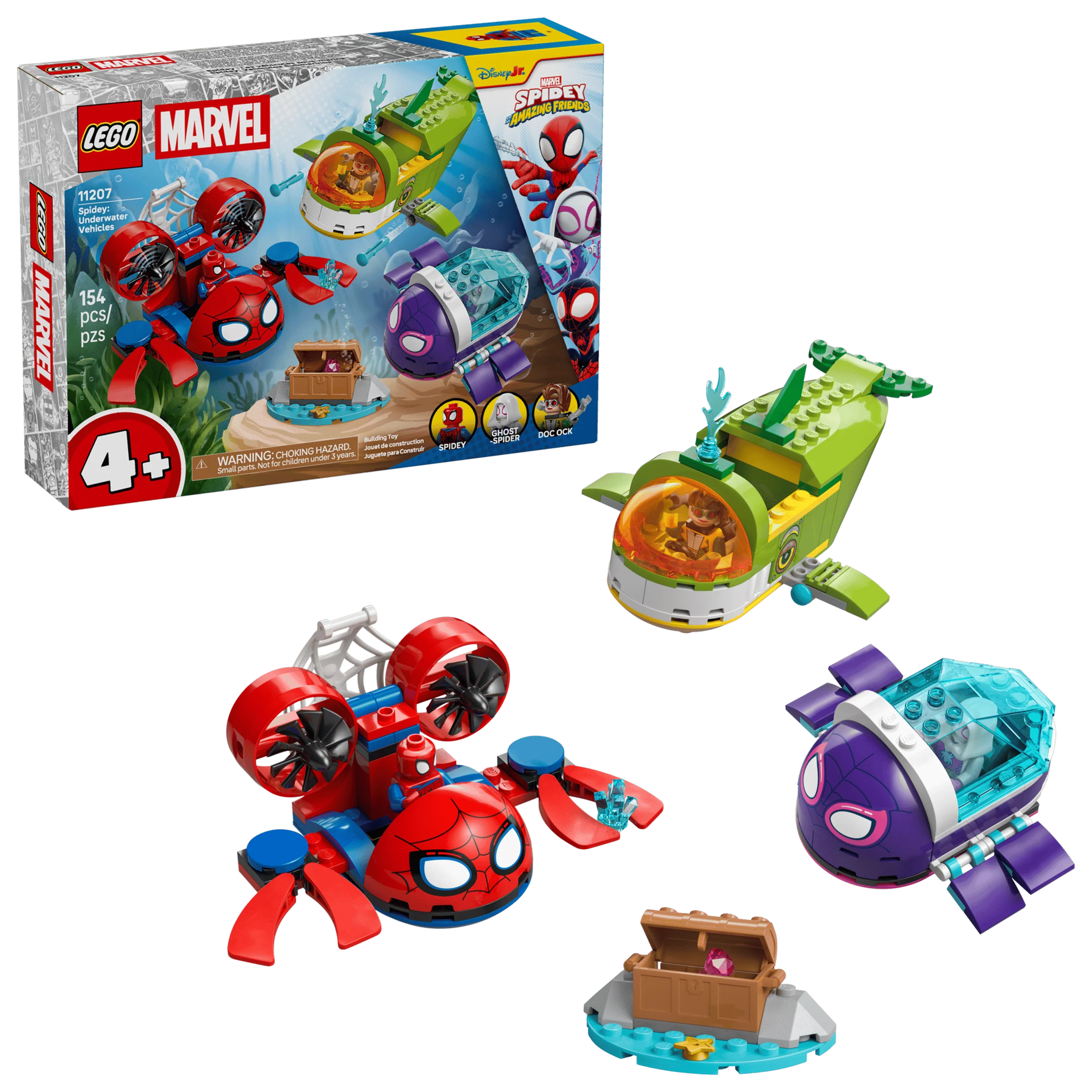 LEGO Marvel 11207 Spidey ja Vedenalaiset Menopelit
