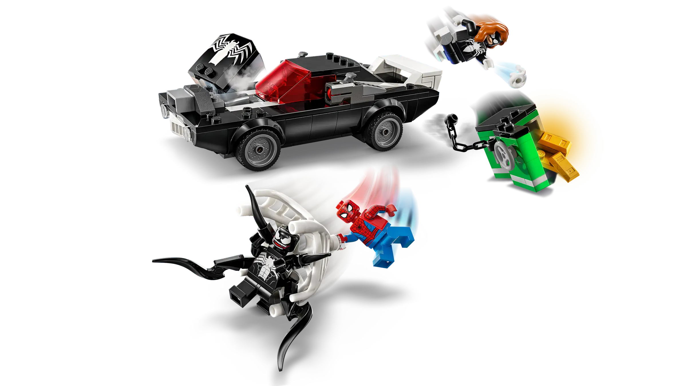 LEGO Marvel 76309 Spider-Man vastaan Venom-muskeliauto - Image 4