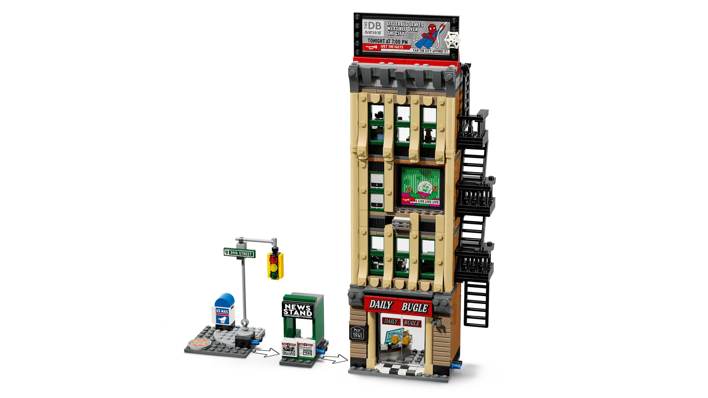 LEGO Marvel 76342 Spider-Man Vastaan Mysterio: Daily Bugle - Image 5