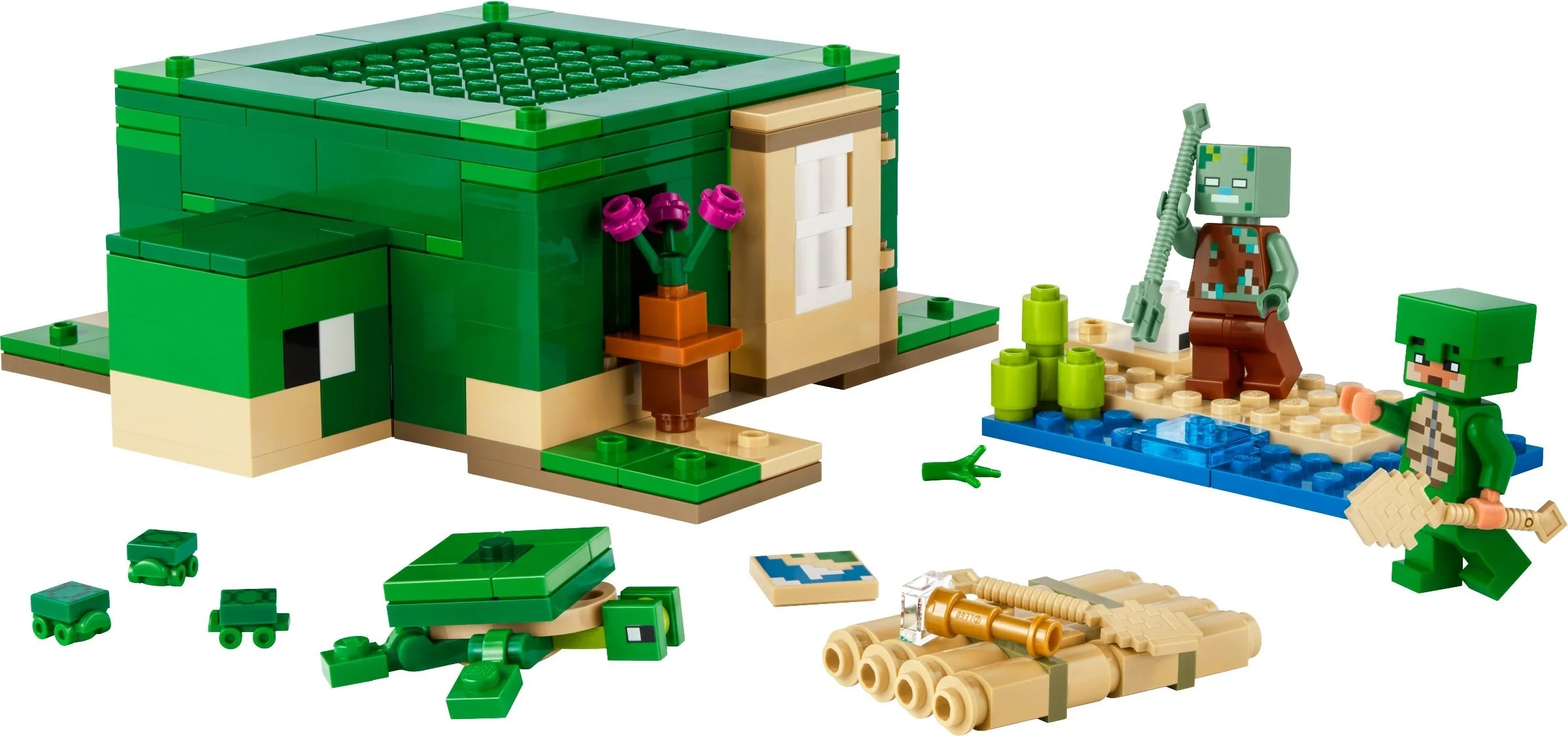 LEGO Minecraft 21254 Kilpikonnarannan Talo - Image 2