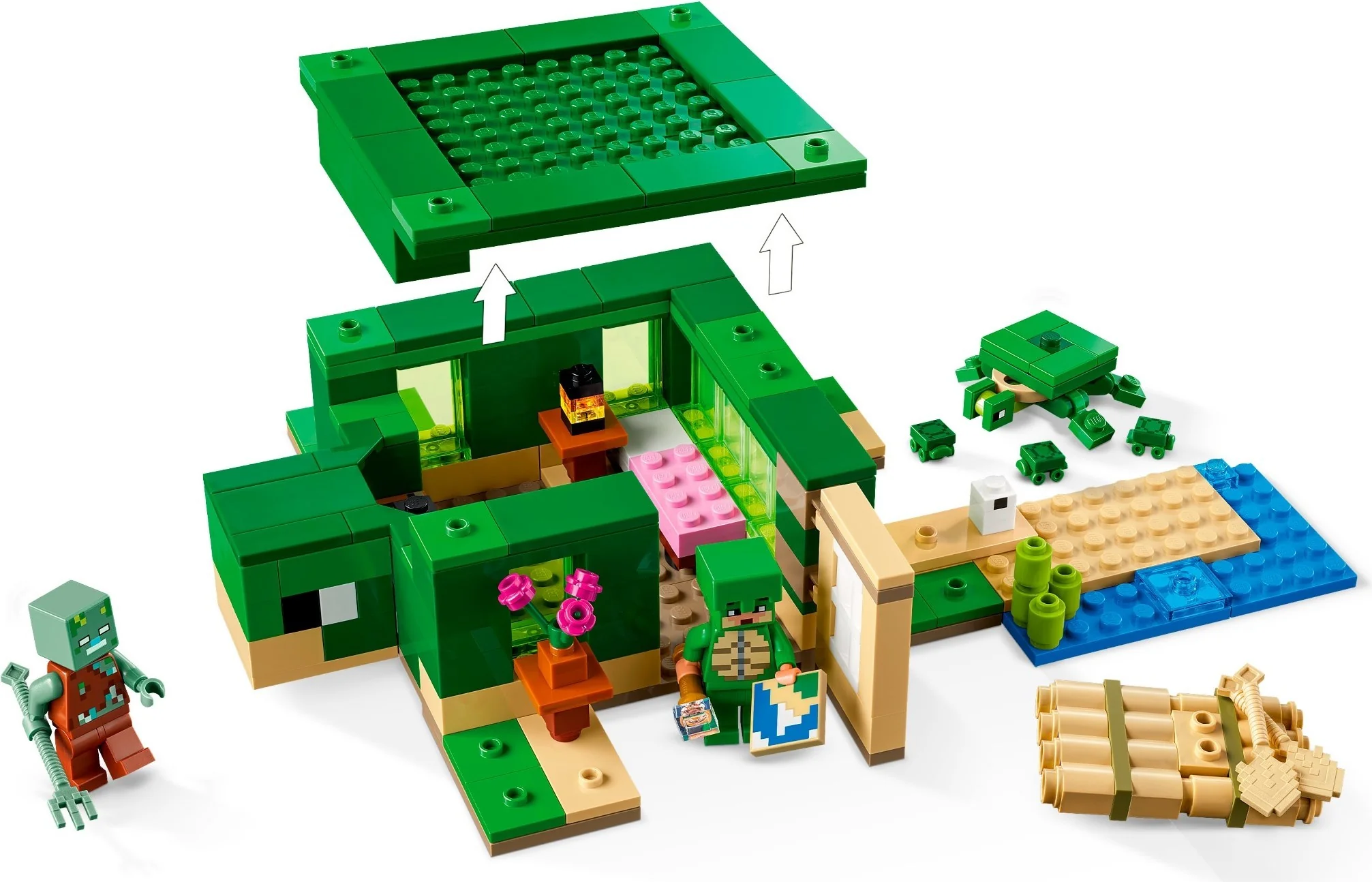 LEGO Minecraft 21254 Kilpikonnarannan Talo - Image 4
