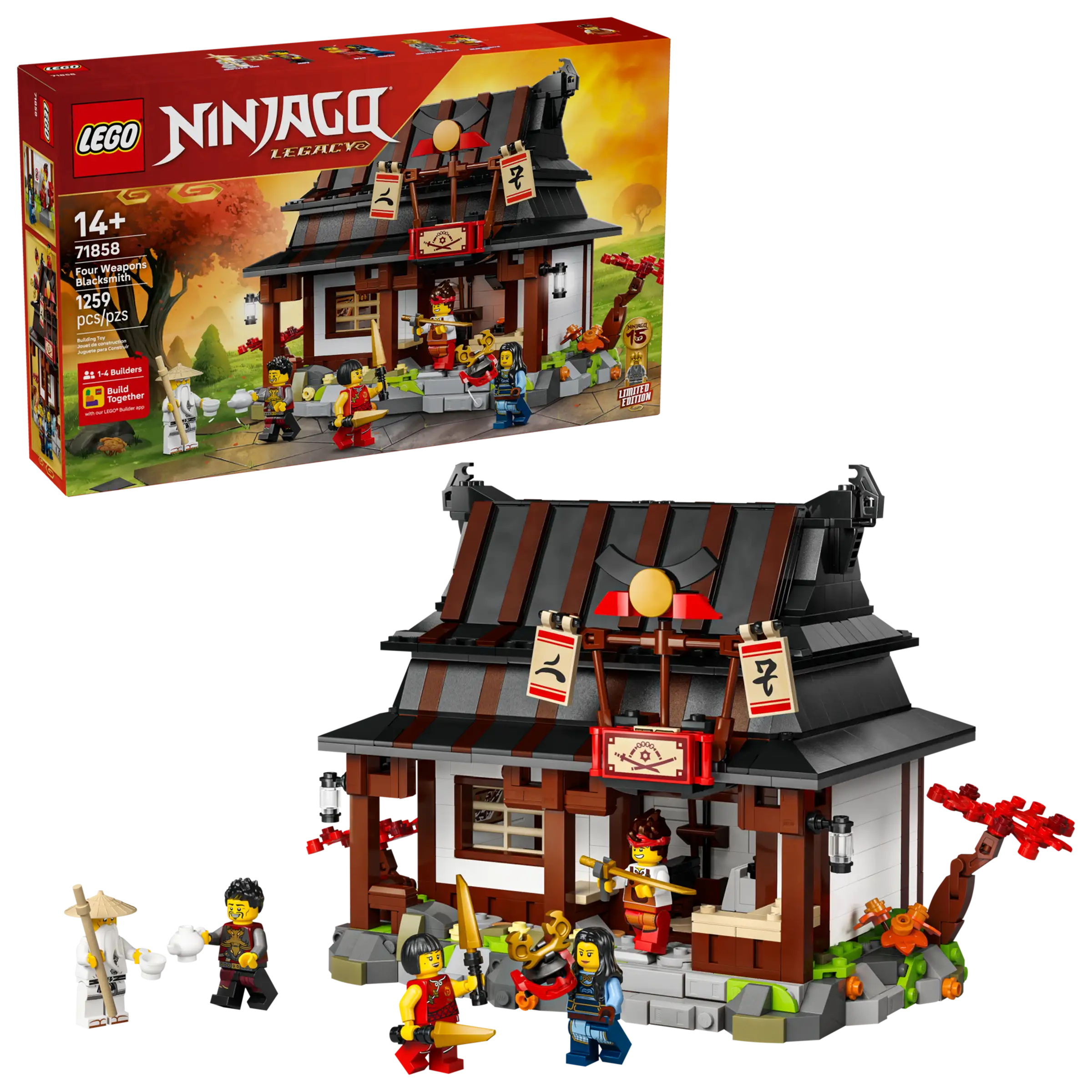 LEGO Ninjago 71858 Neljä Aseseppää – 15-vuotisjuhlamalli