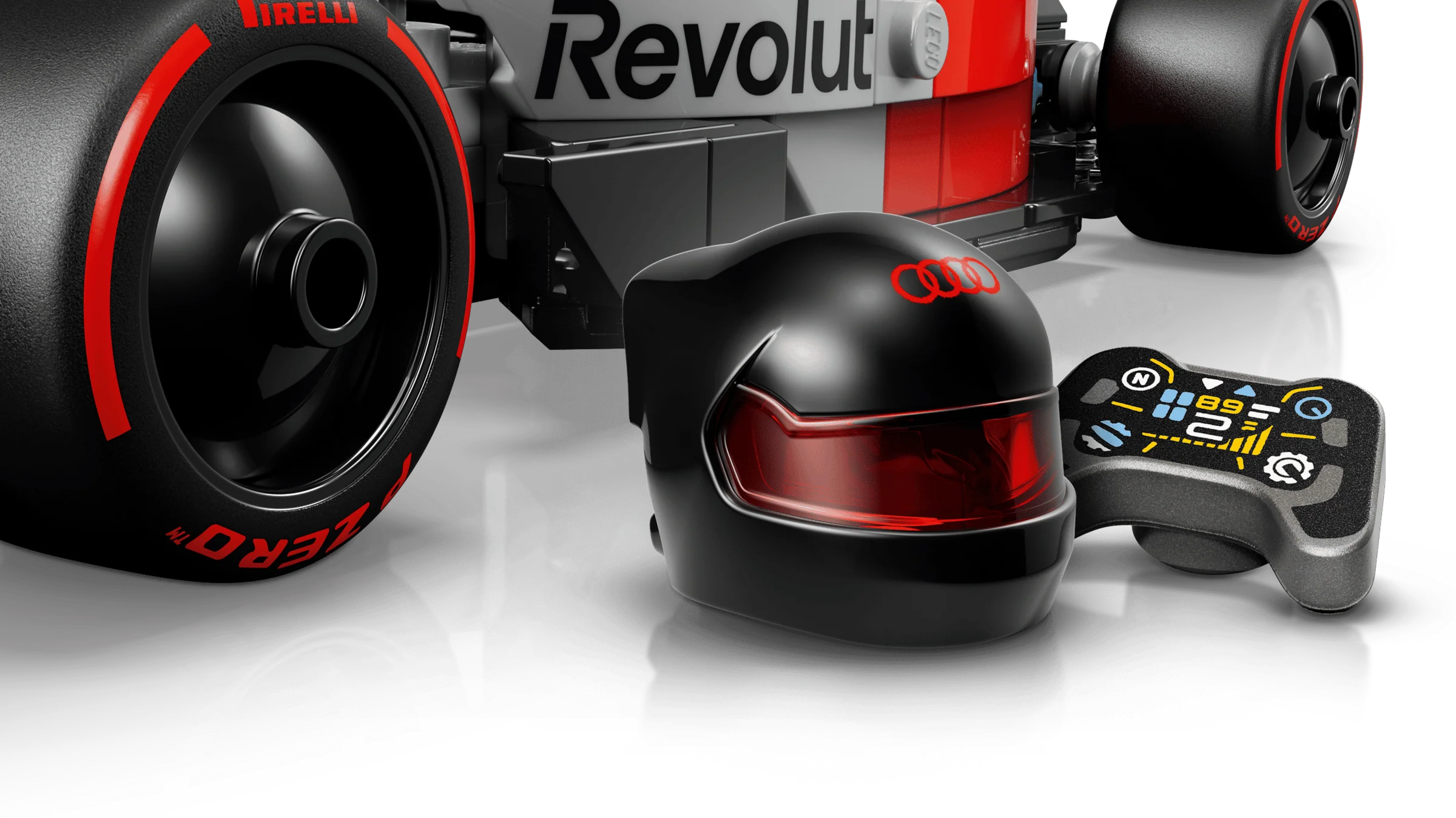 LEGO 77259 Speed Champions Audi Revolut F1 Team R26 ‑kilpa-auto - Image 6
