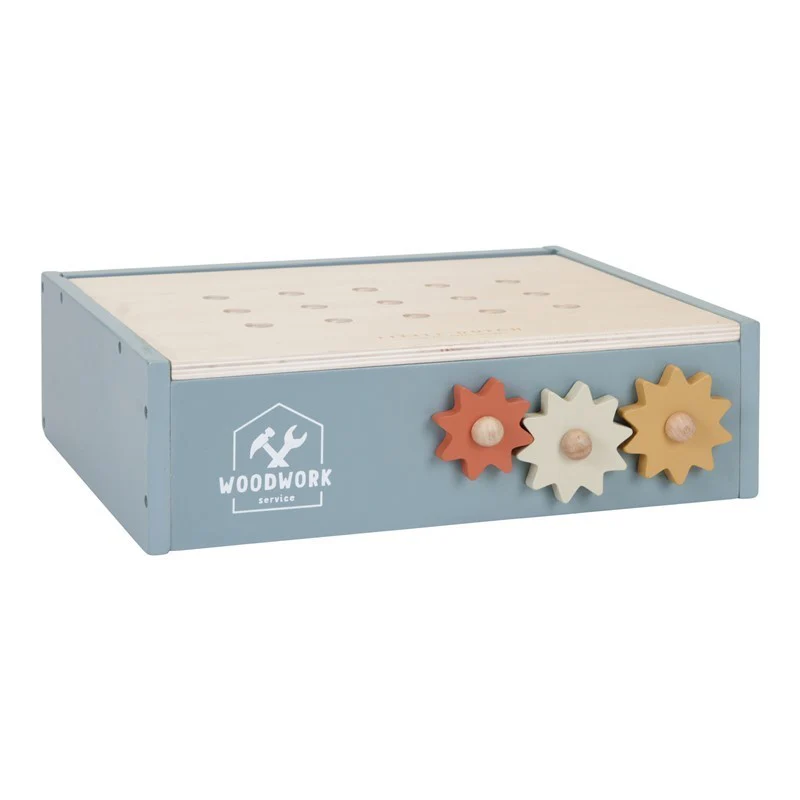 Little Dutch Lasten Työkalut Mini Workbench Puinen Työkalupenkki 26 osaa - Image 5