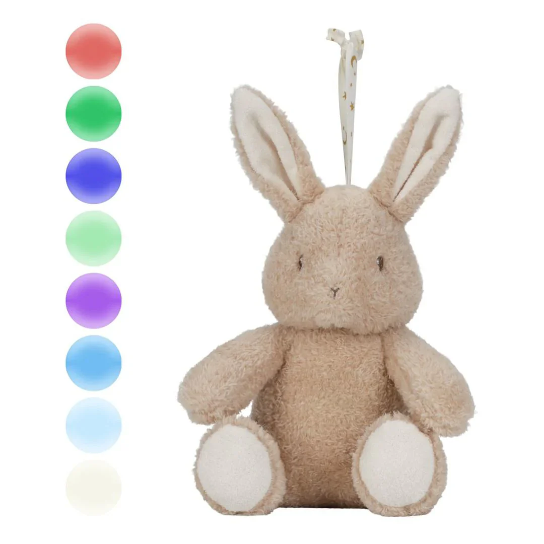 Little Dutch Newborn Naturals Pehmoinen Pupu- Yövalo Musiikilla - Image 3
