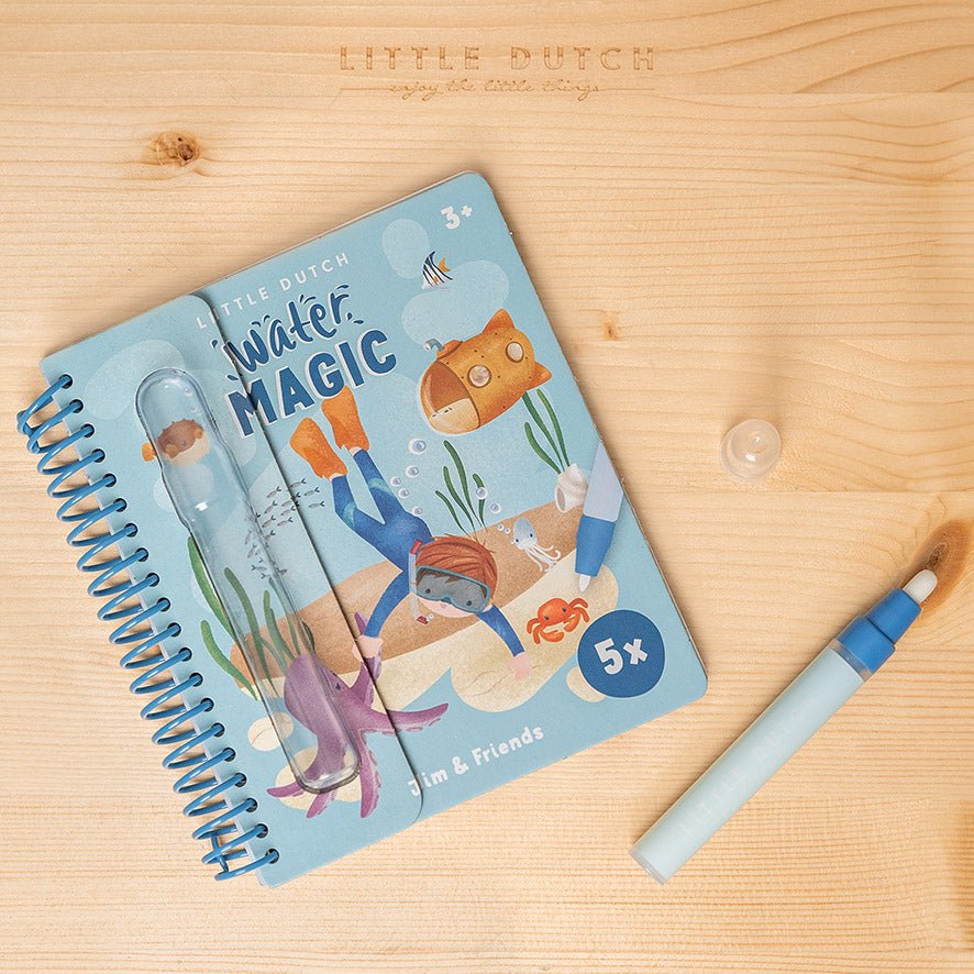 Little Dutch Water Magic Book Jim & Friends Vedellä Värjättävät Kuvat - Image 4