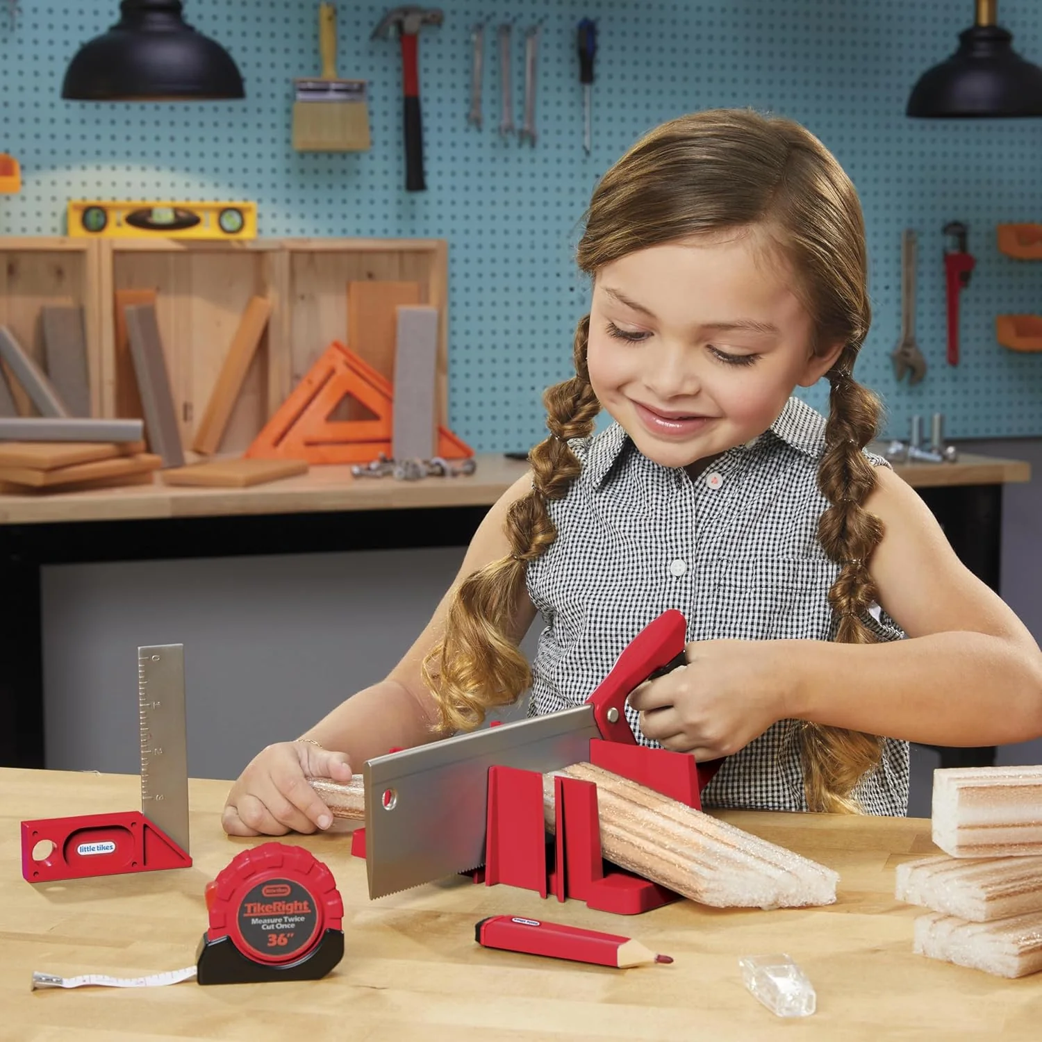 Little Tikes Työkalut Creative Construction Mittaus ja Sahaussetti - Image 7