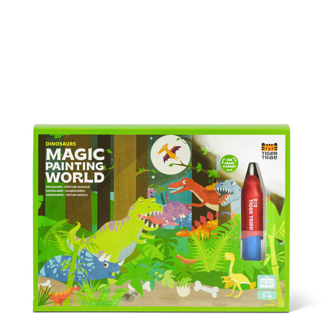 Magic Painting World Vedellä Värjättävät Kuvat- Dinosaurus