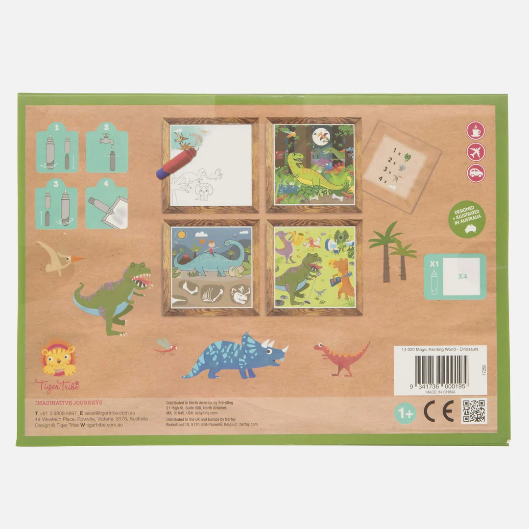 Magic Painting World Vedellä Värjättävät Kuvat- Dinosaurus - Image 3