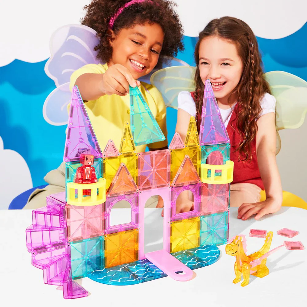 MAGNA-TILES Magneettirakennussarja Castle Deluxe Linna 48-osaa - Image 2