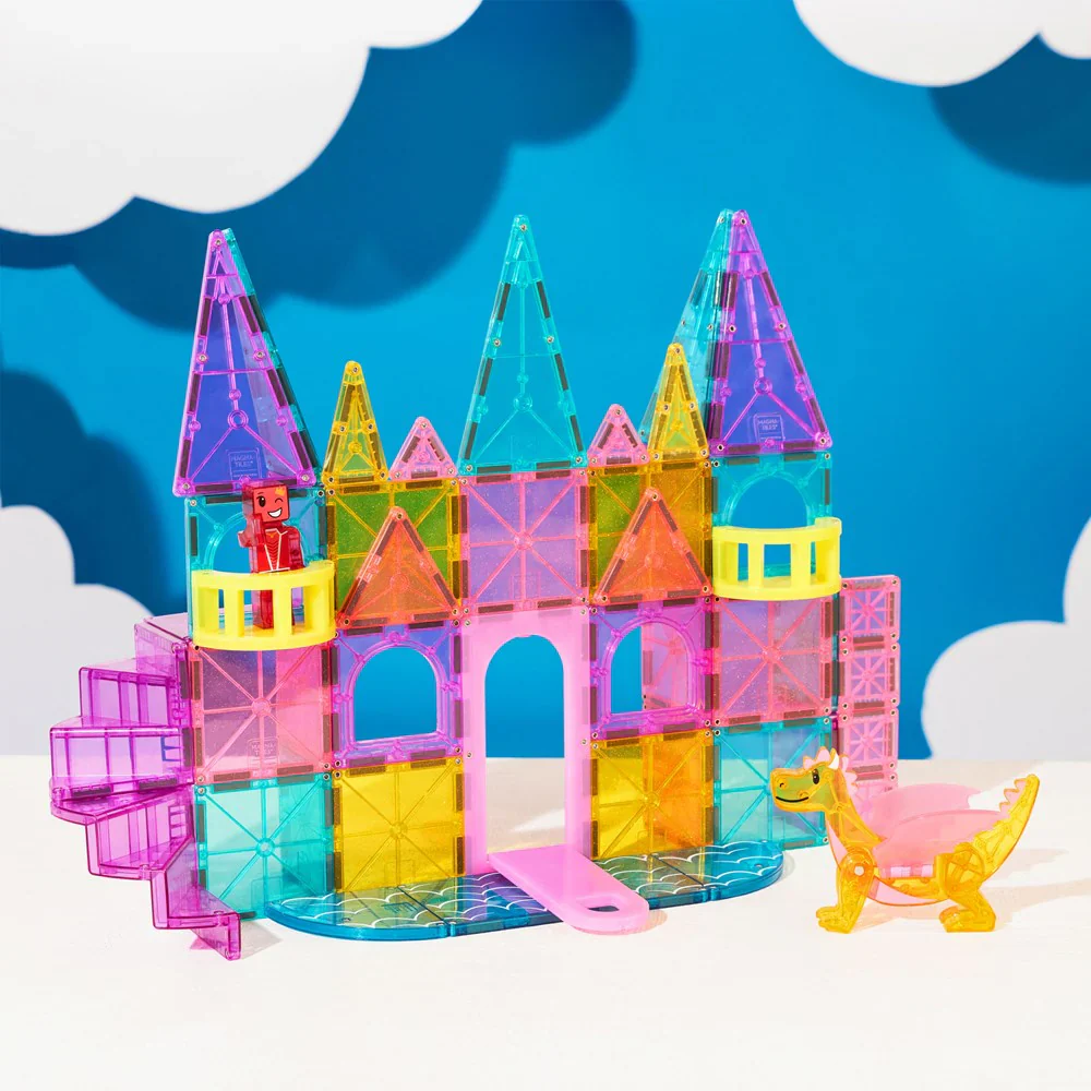 MAGNA-TILES Magneettirakennussarja Castle Deluxe Linna 48-osaa - Image 4