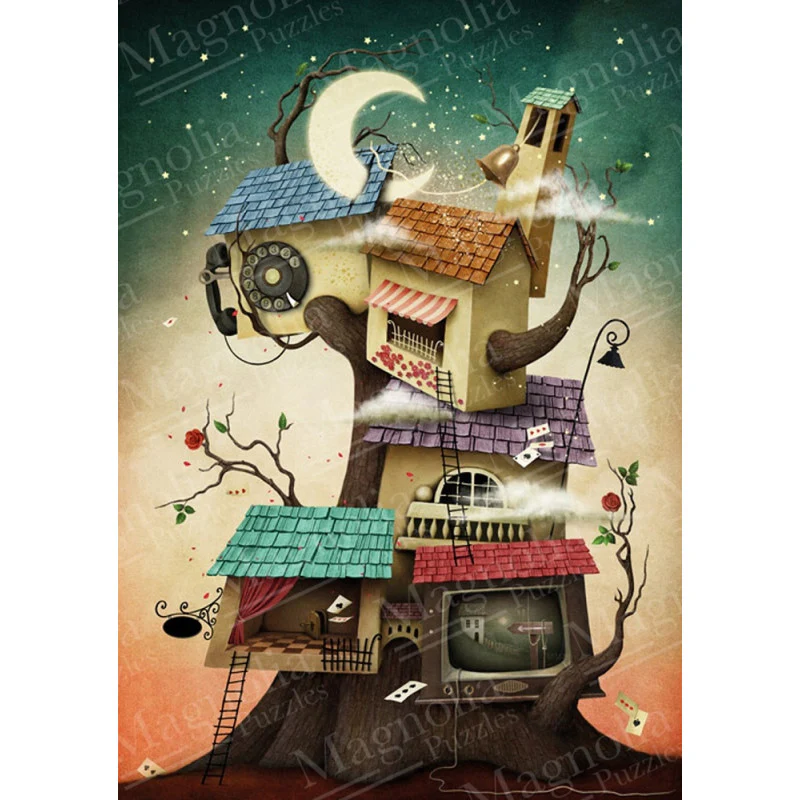 Magnolia Puzzles 1000 Palan Palapeli House on the Tree - Image 2