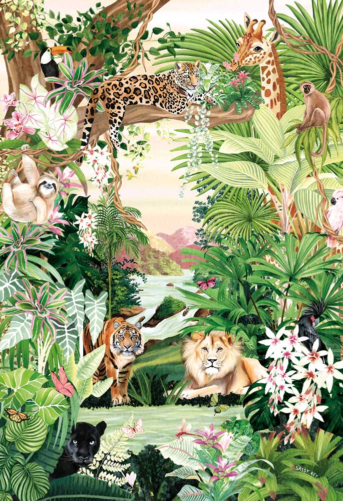 Magnolia Puzzles 1000 Palan Palapeli Jungle Oasis - Image 2