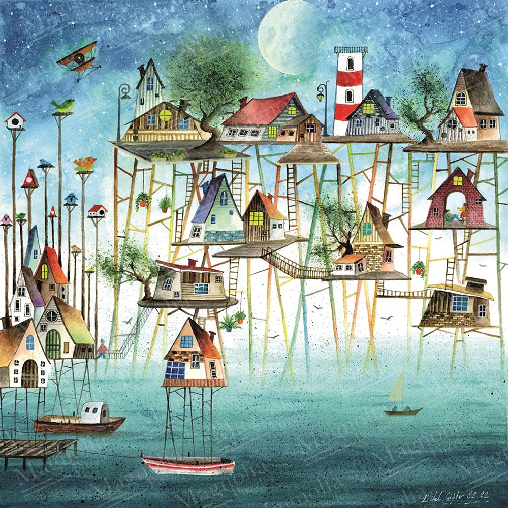 Magnolia Puzzles 1023 Palan Palapeli Pier City - Image 2