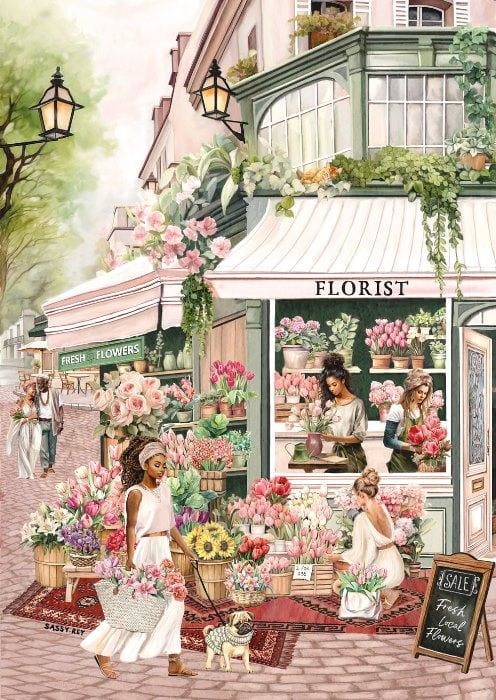 Magnolia Puzzles 1000 Palan Palapeli The Florist - Image 2