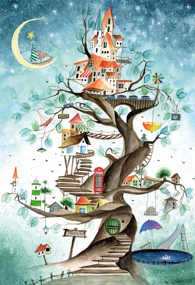 Magnolia Puzzles 1000 Palan Palapeli The Tale Of A Tree - Image 2