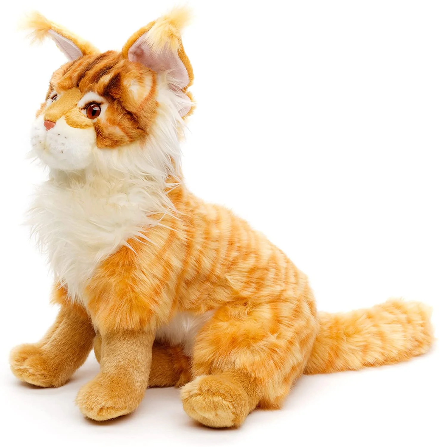 Maine Coon Kissa Pehmolelu 28cm Oranssi - Image 2