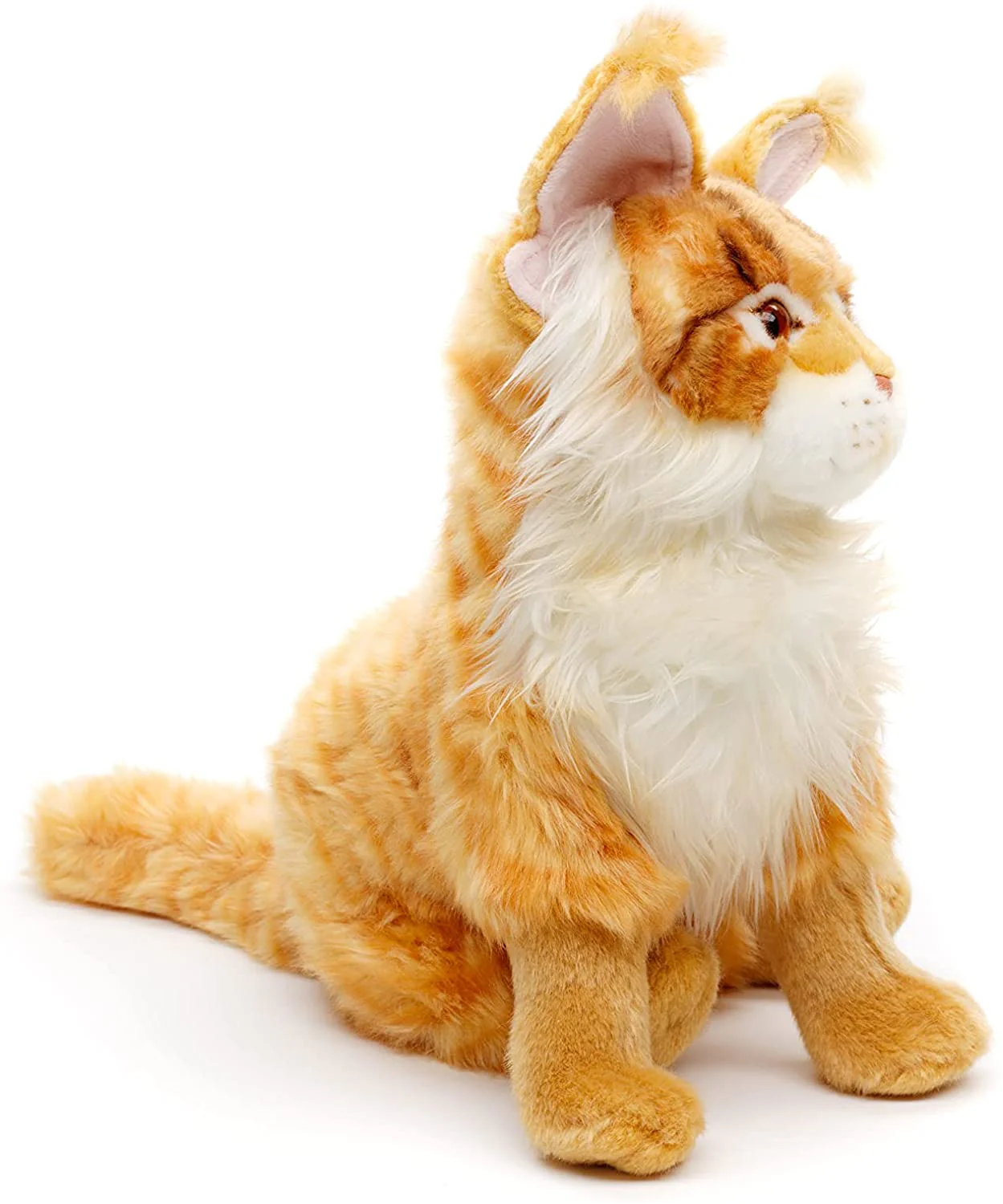 Maine Coon Kissa Pehmolelu 28cm Oranssi - Image 3