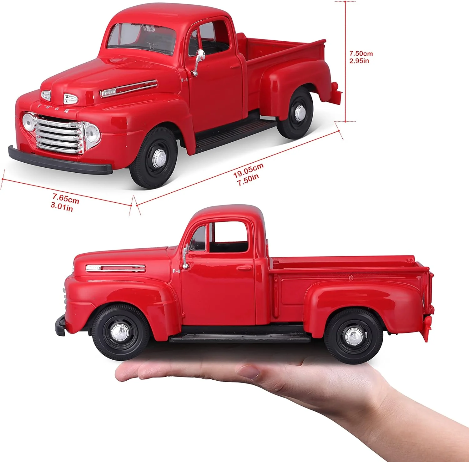 Maisto Auton Rakennussetti 1948 Ford F-1 Pickup - Image 5