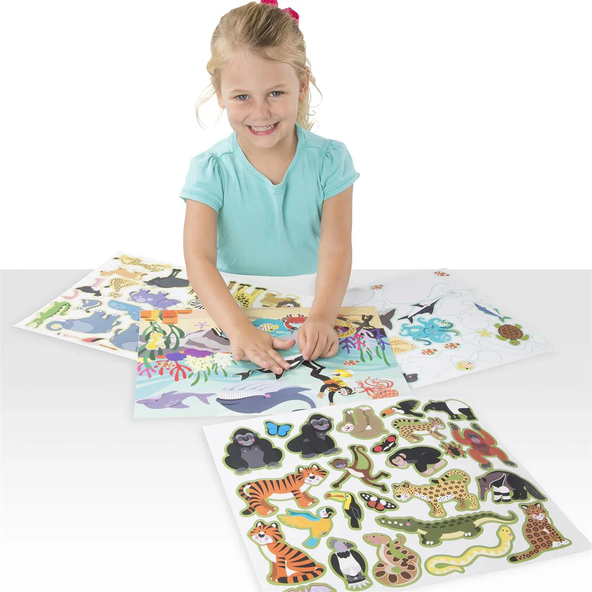 Melissa & Doug Eläinten Elinympäristö Tarrasetti/Tarratarina - Image 2