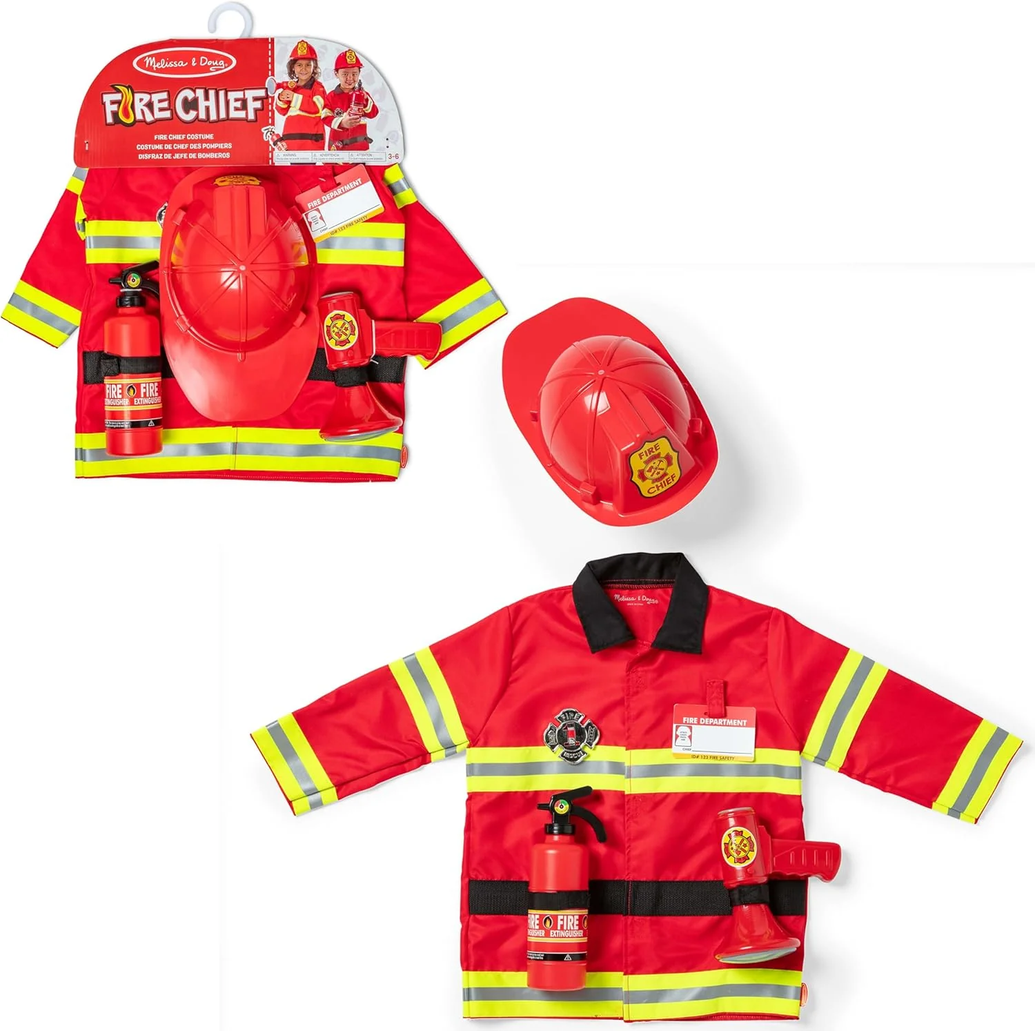 Melissa & Doug Lasten Palomiehen Asu Tarvikkeineen