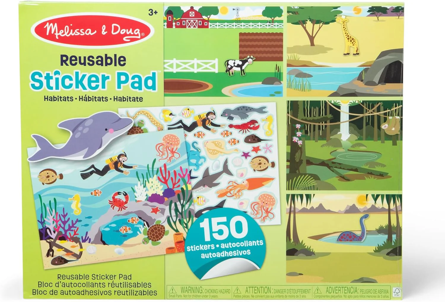 Melissa & Doug Elinympäristöt Tarrasetti/Tarratarina