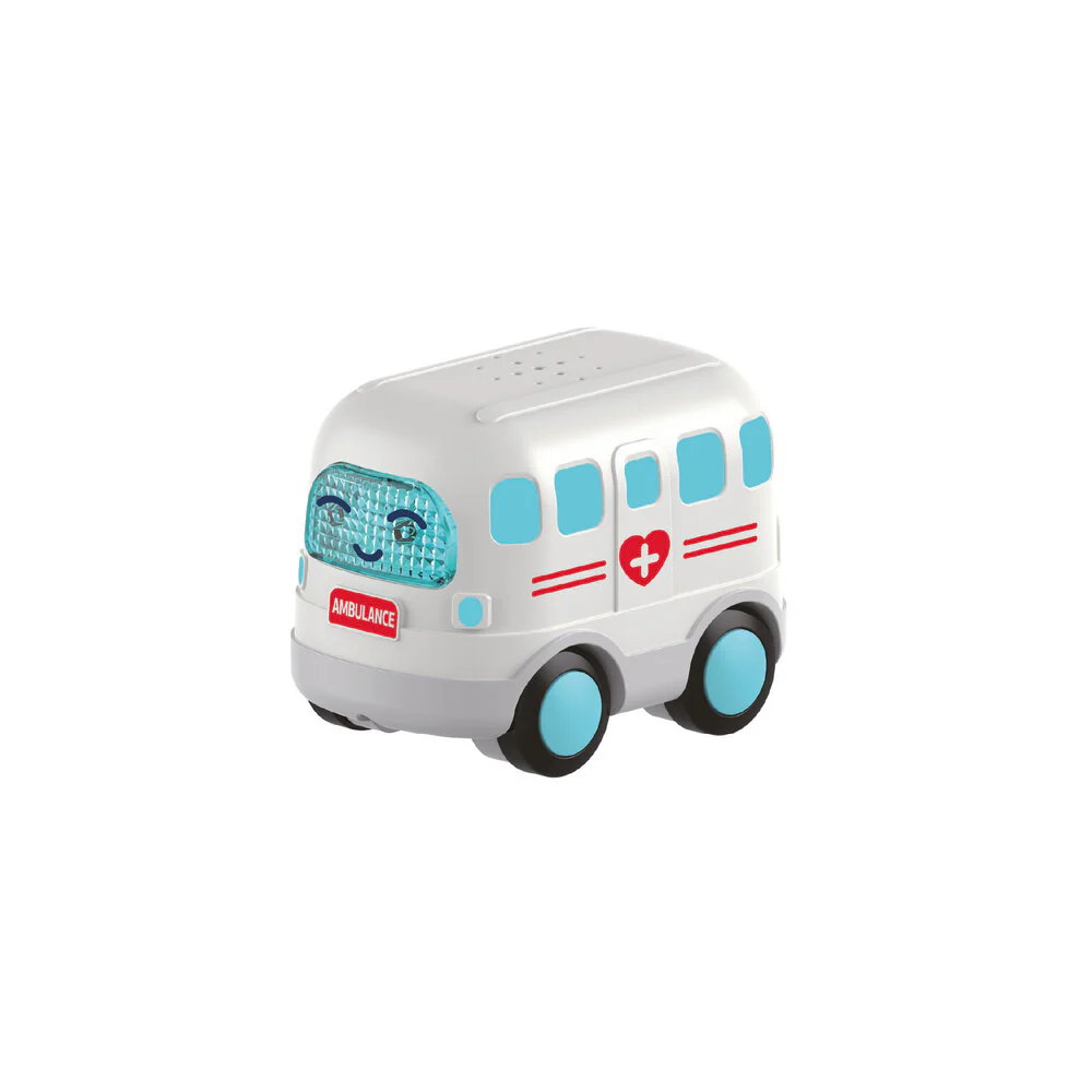 Mini Car Ambulanssi Valkoinen Äänillä ja Valoilla