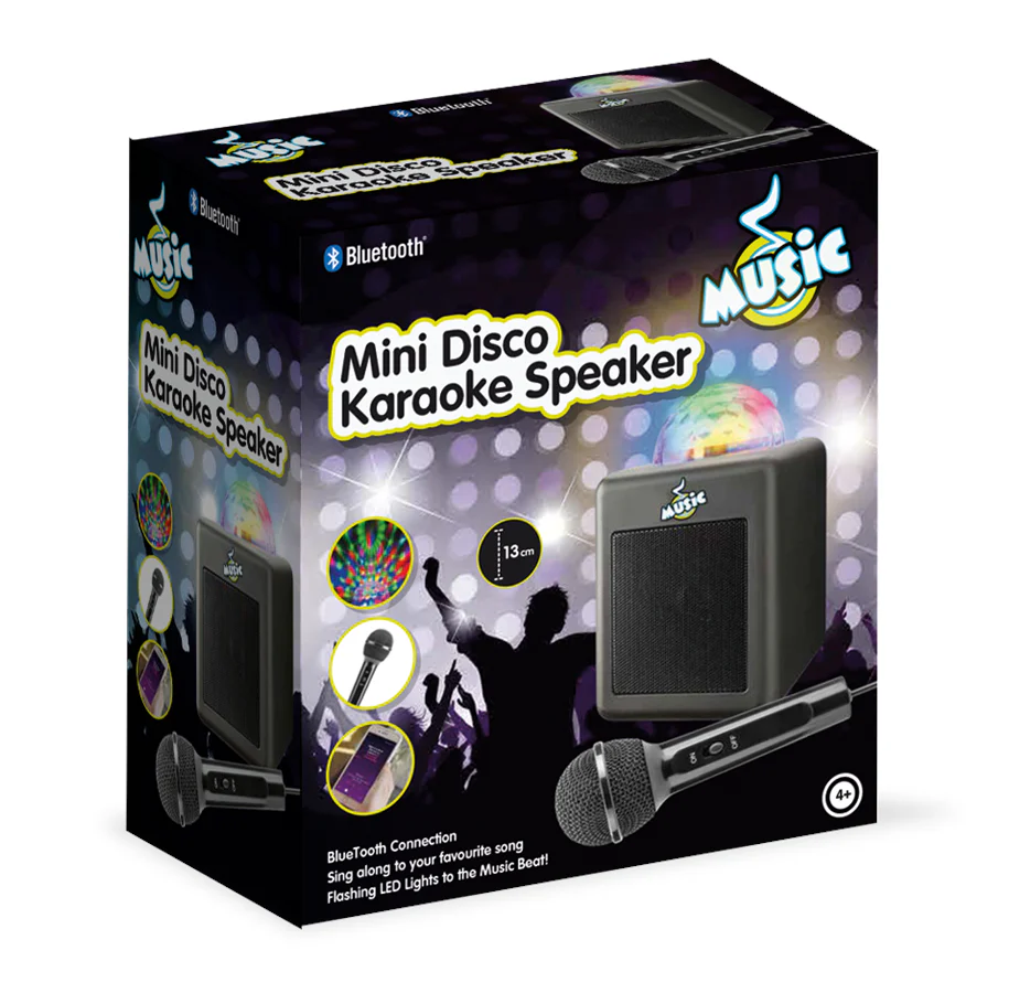 Mini Disco Karaoke Mikrofoni ja Kaiutin Discovalolla