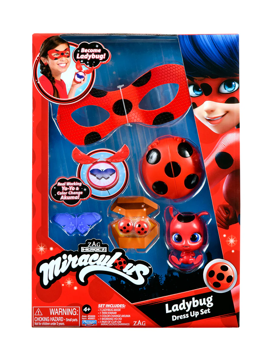 Miraculous Muotinukke Ladybug Naamiais Asustesetti