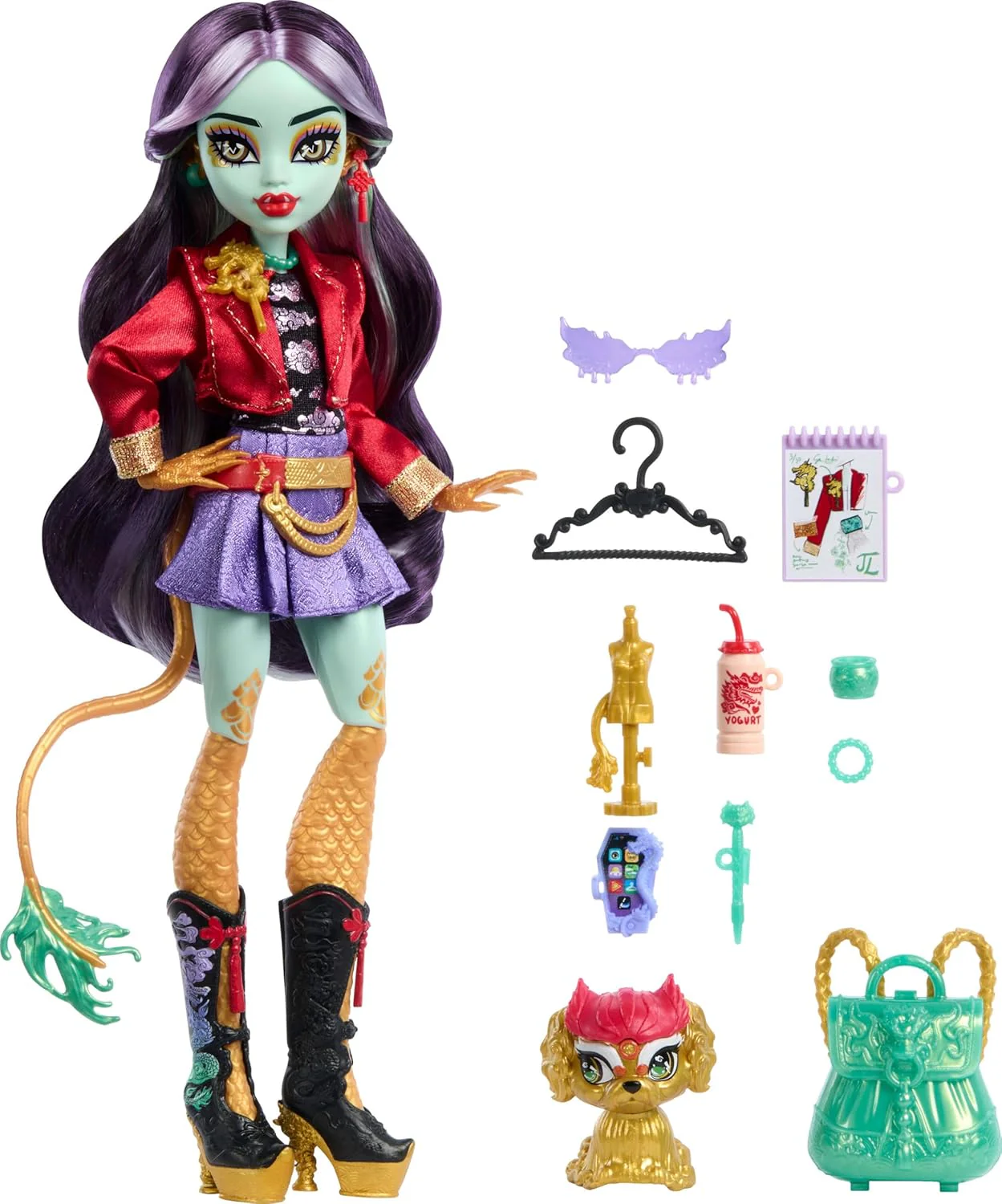 Monster High Jinafire Long ja Tarvikkeita - Image 4
