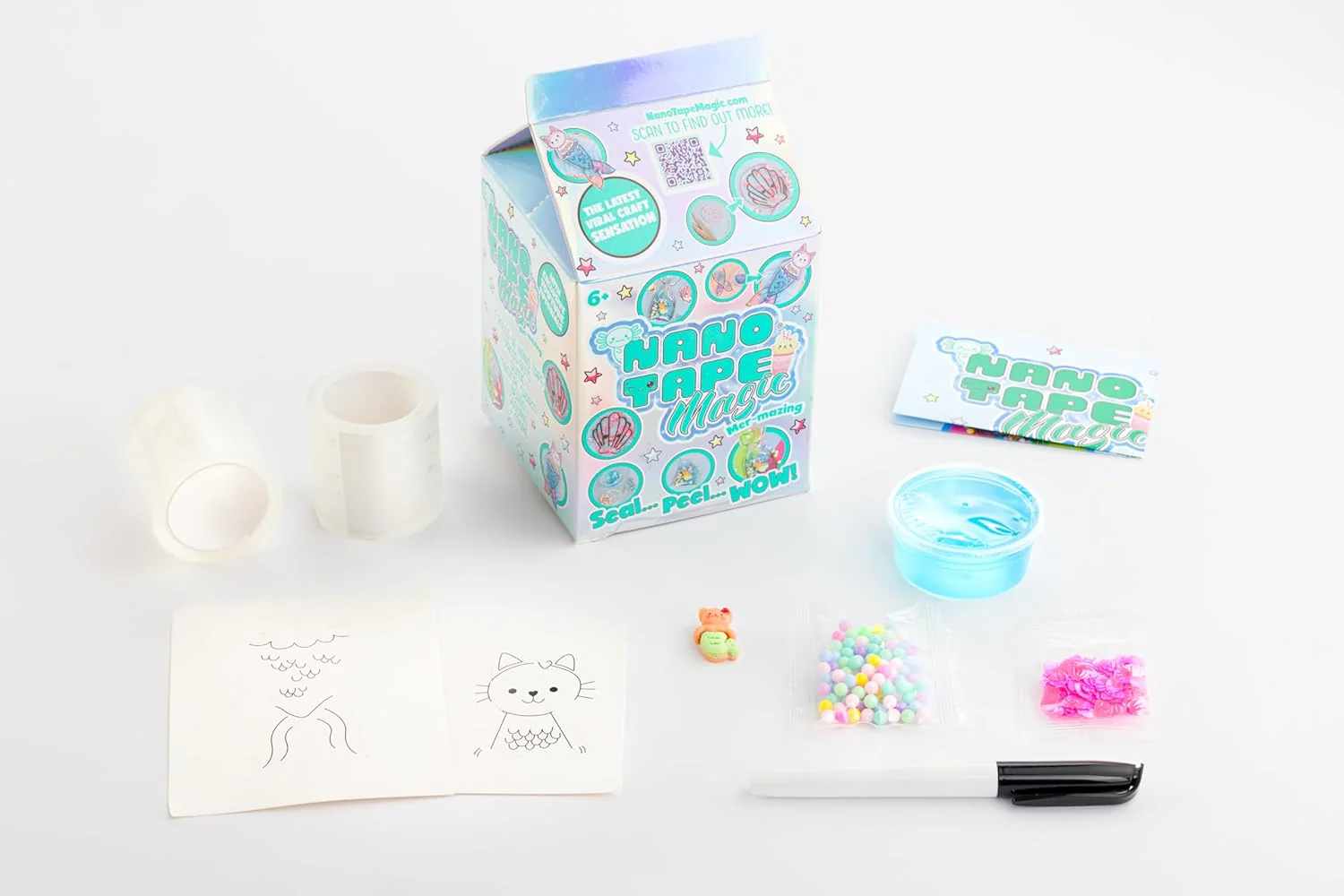 Nano Tape Magic Cute Mer-Mazing Askartelusetti - Image 2