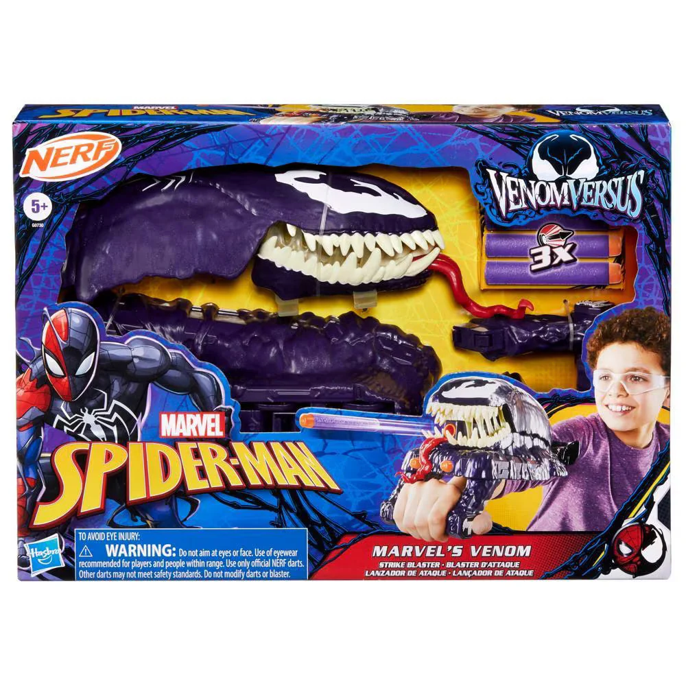 Nerf Blaster Spiderman Venom Versus Vaahtoammusase