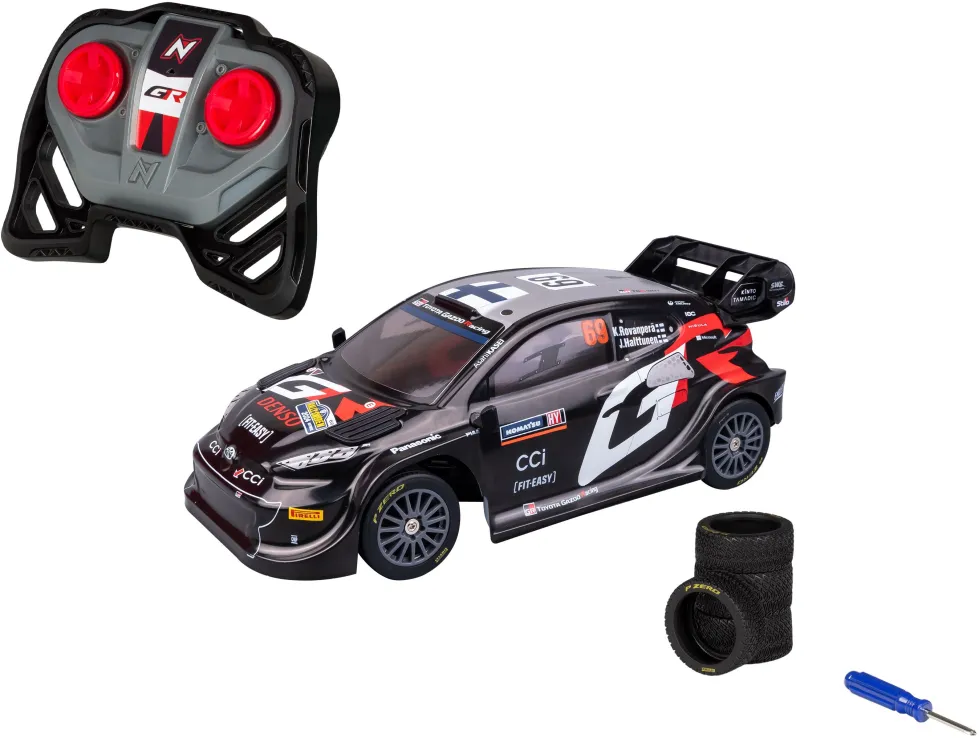 Nikko Radio-Ohjattava Toyota Gazoo Sweden 2024 Kalle Rovanperän Auto Lisärenkailla - Image 2
