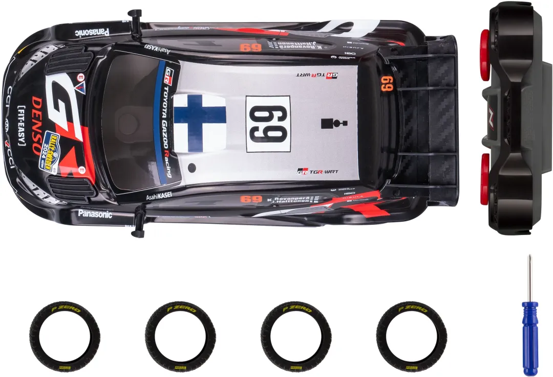 Nikko Radio-Ohjattava Toyota Gazoo Sweden 2024 Kalle Rovanperän Auto Lisärenkailla - Image 4