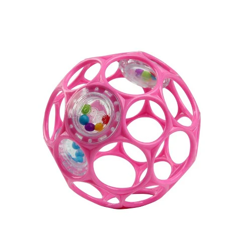 Oball Classic Reikäpallo Pinkki Helistimellä - Image 3