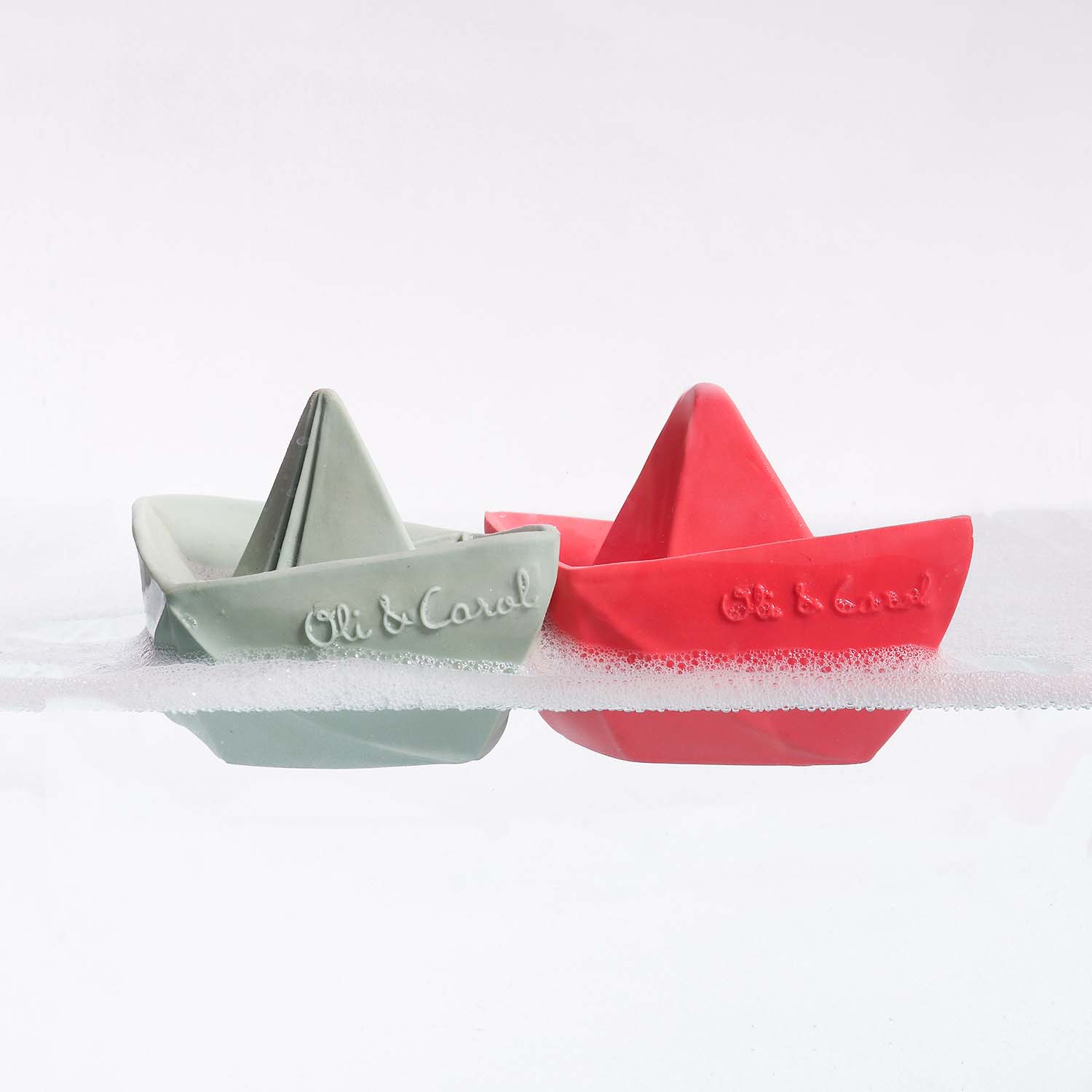 Oli & Carol Luonnonkumi Origami Kylpyvene Pinkki - Image 5