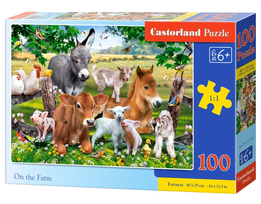 Castorland Palapeli 100 Palaa On the Farm